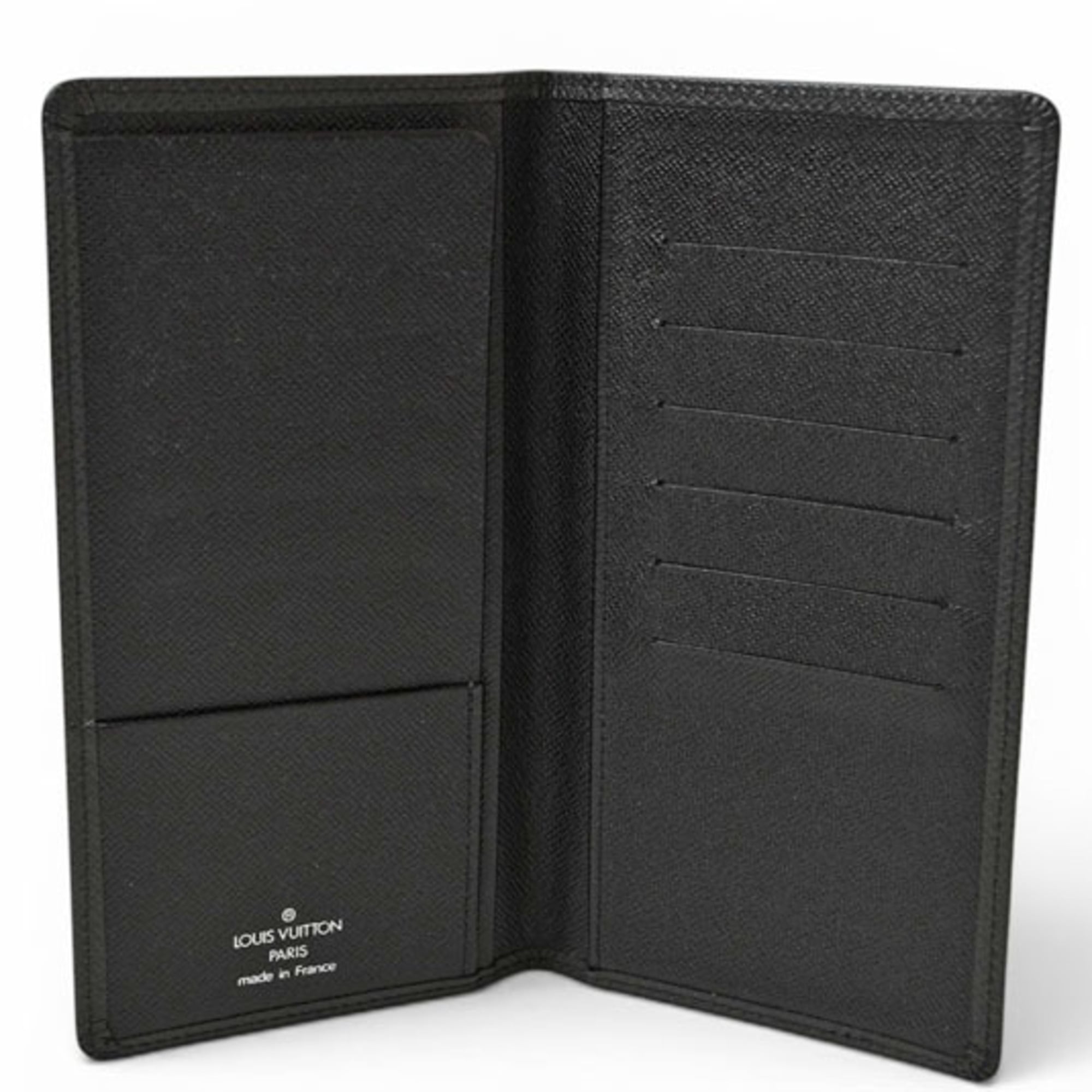 Louis Vuitton Ardoise Leather Long Wallet (Bi-Fold) (Pre-Owned)