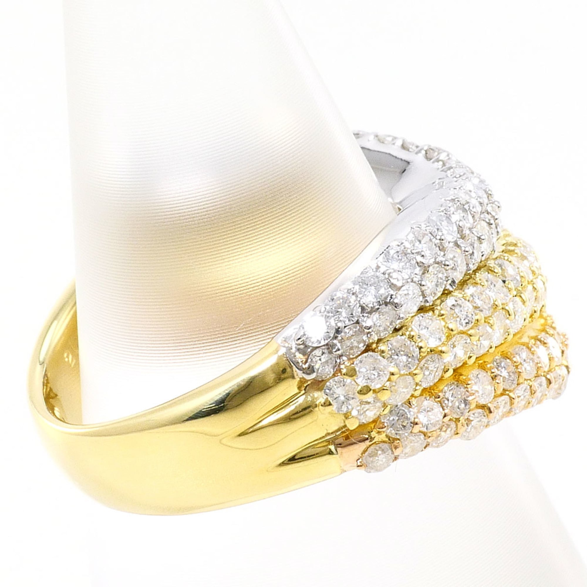 Unbranded Pink Gold Platinum Yellow Gold Yellow Gold (18K) Pink Gold (18K) Platinum 900 Band Ring (Pre-Owned)