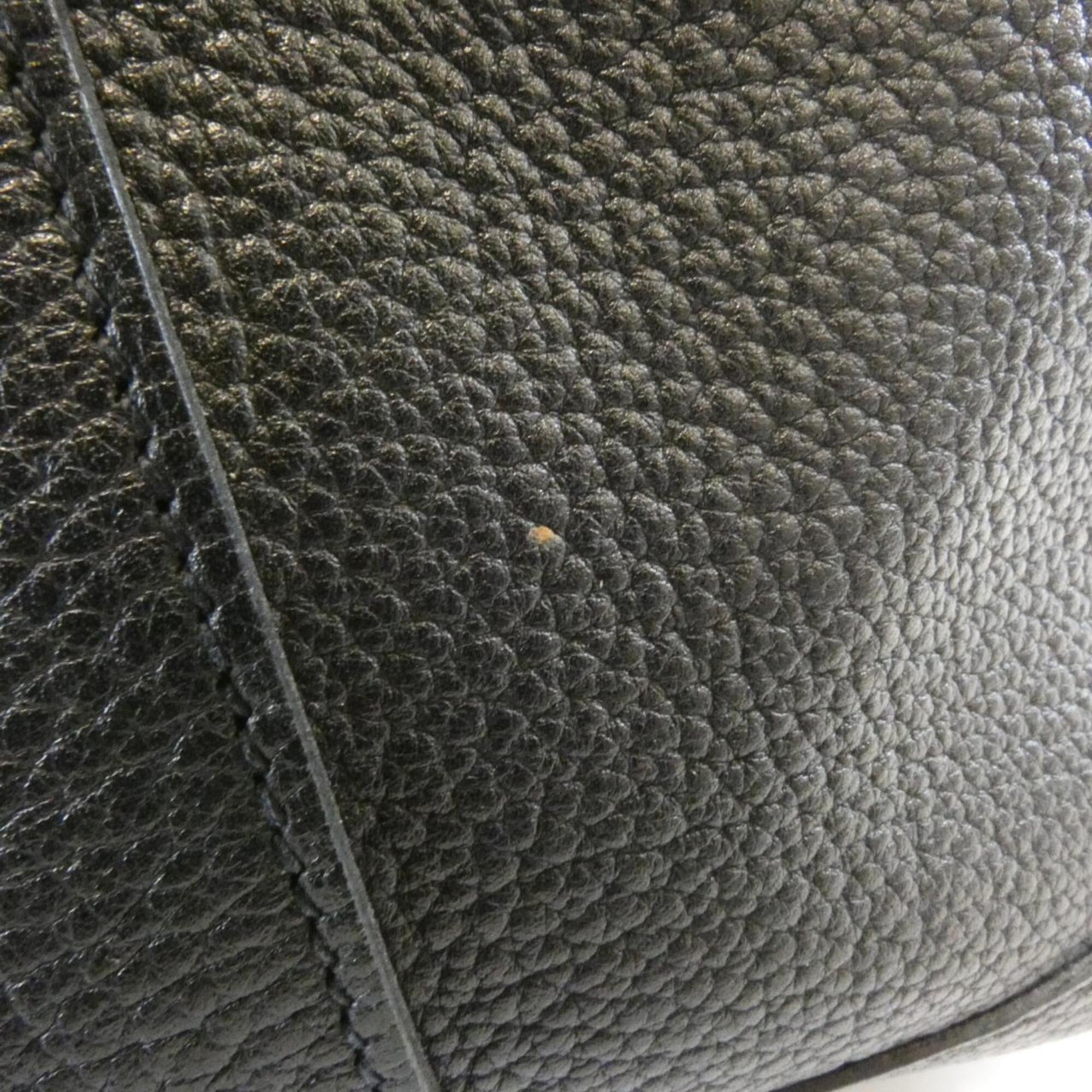 Hermes Garden Black Negonda Leather Handbag (Pre-Owned)
