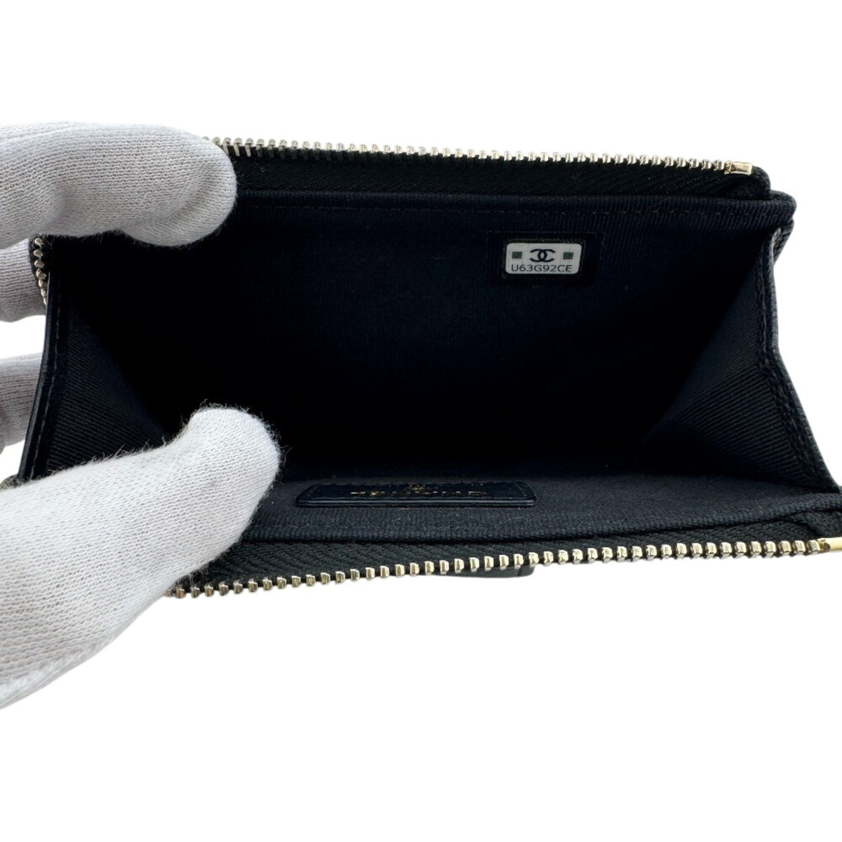 Chanel Black Leather Coin Purse/Coin Case (Pre-Owned)