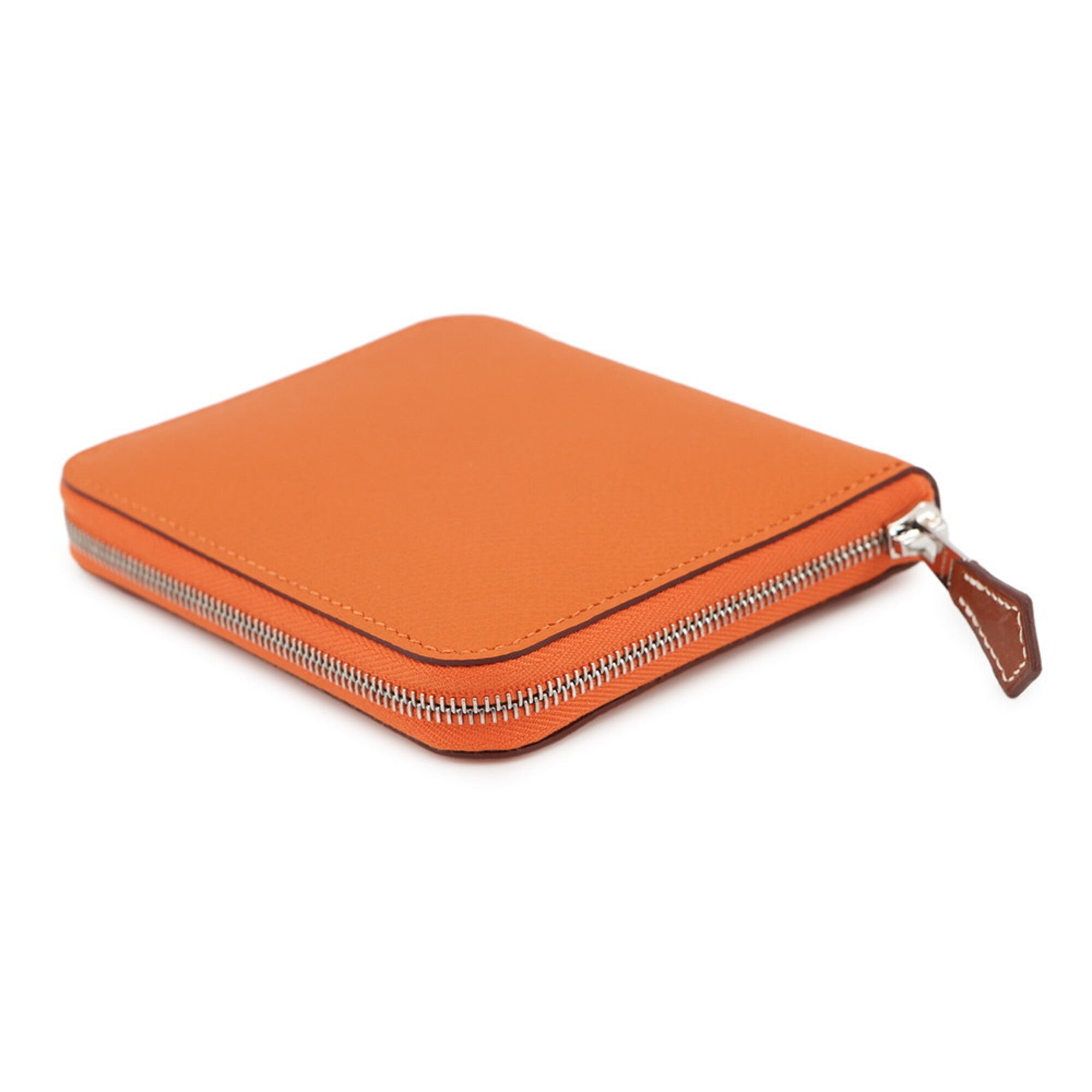 Hermes Orange Epsom Leather Coin Purse/Coin Case (Pre-Owned)