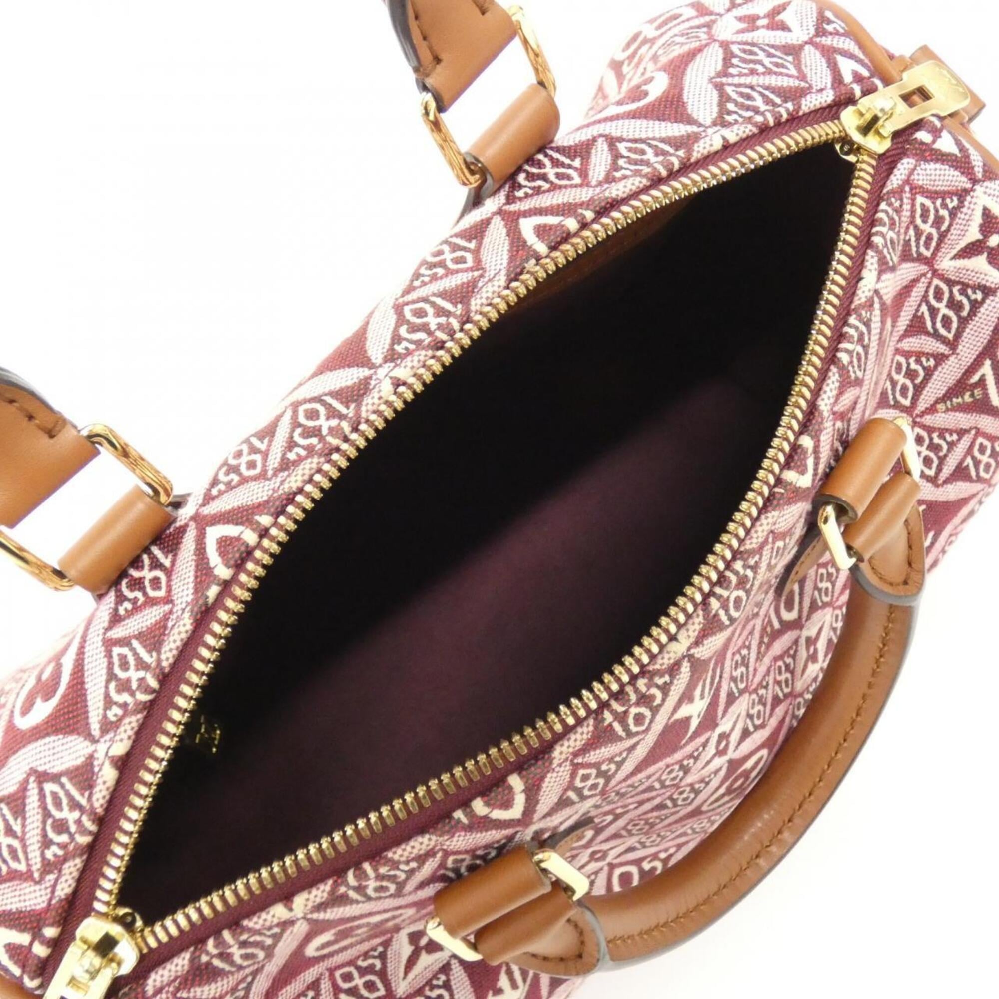 Louis Vuitton Bordeaux Jacquard Boston Bag (Pre-Owned)