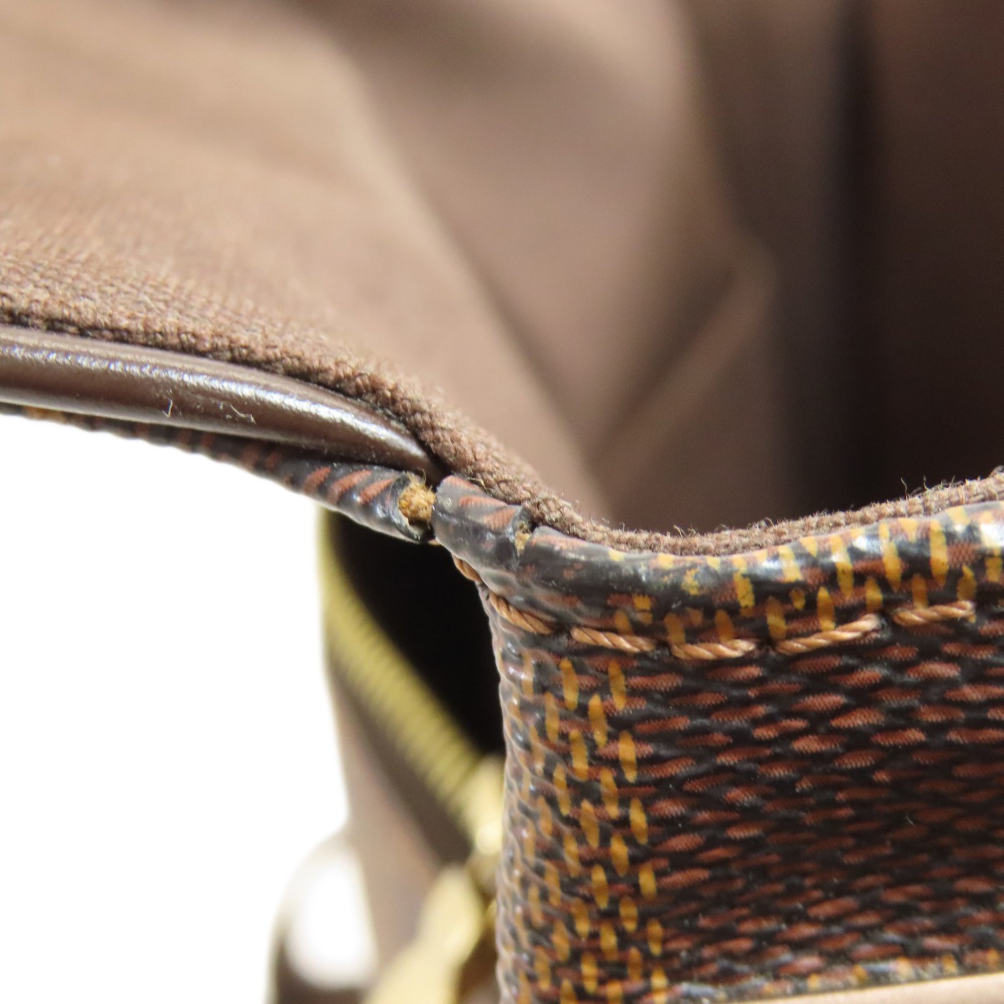 Louis Vuitton Brown Damier Canvas Ebene Damier Canvas Shoulder Bag (Pre-Owned)