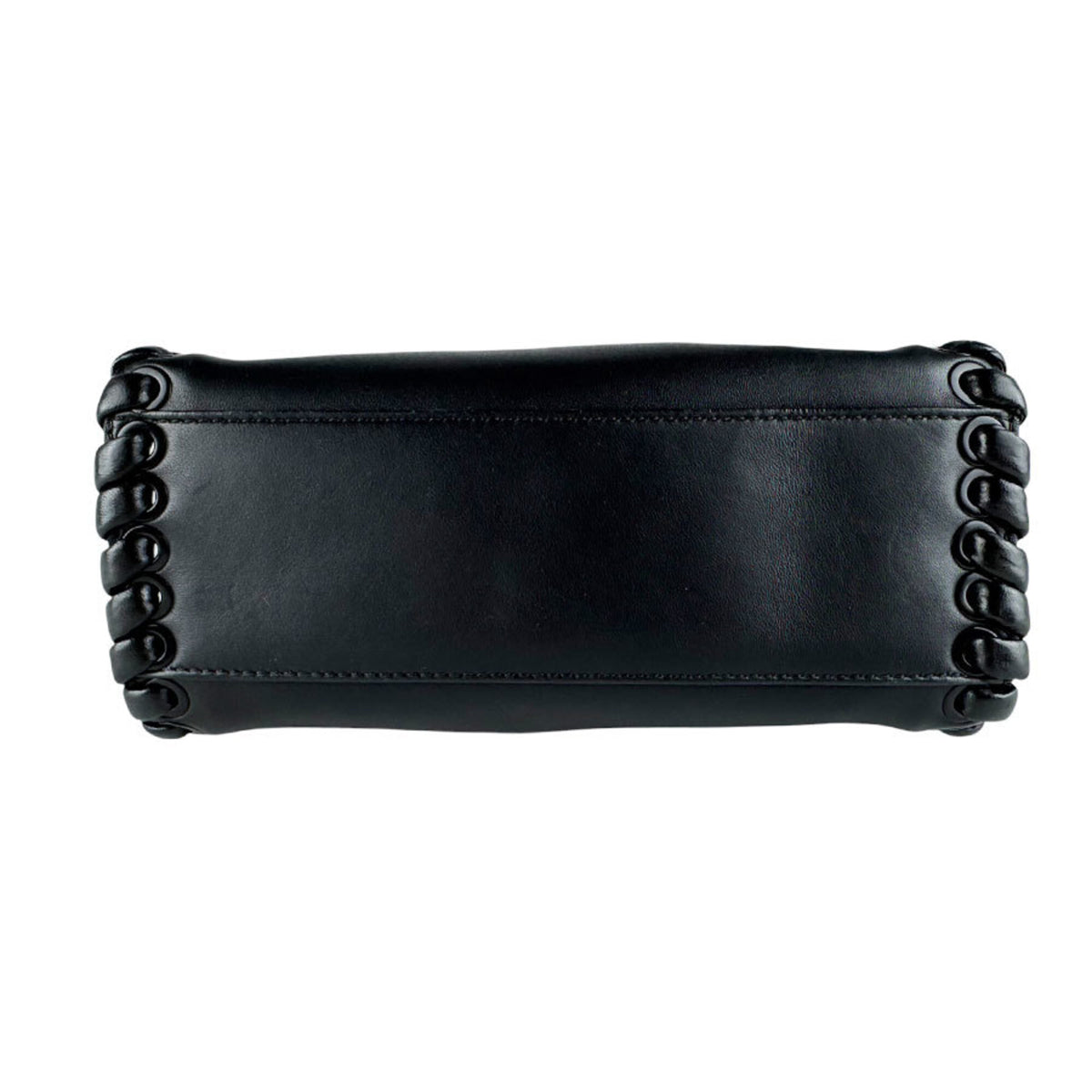 Fendi Black Leather Handbag Shoulder Bag (Pre-Owned)