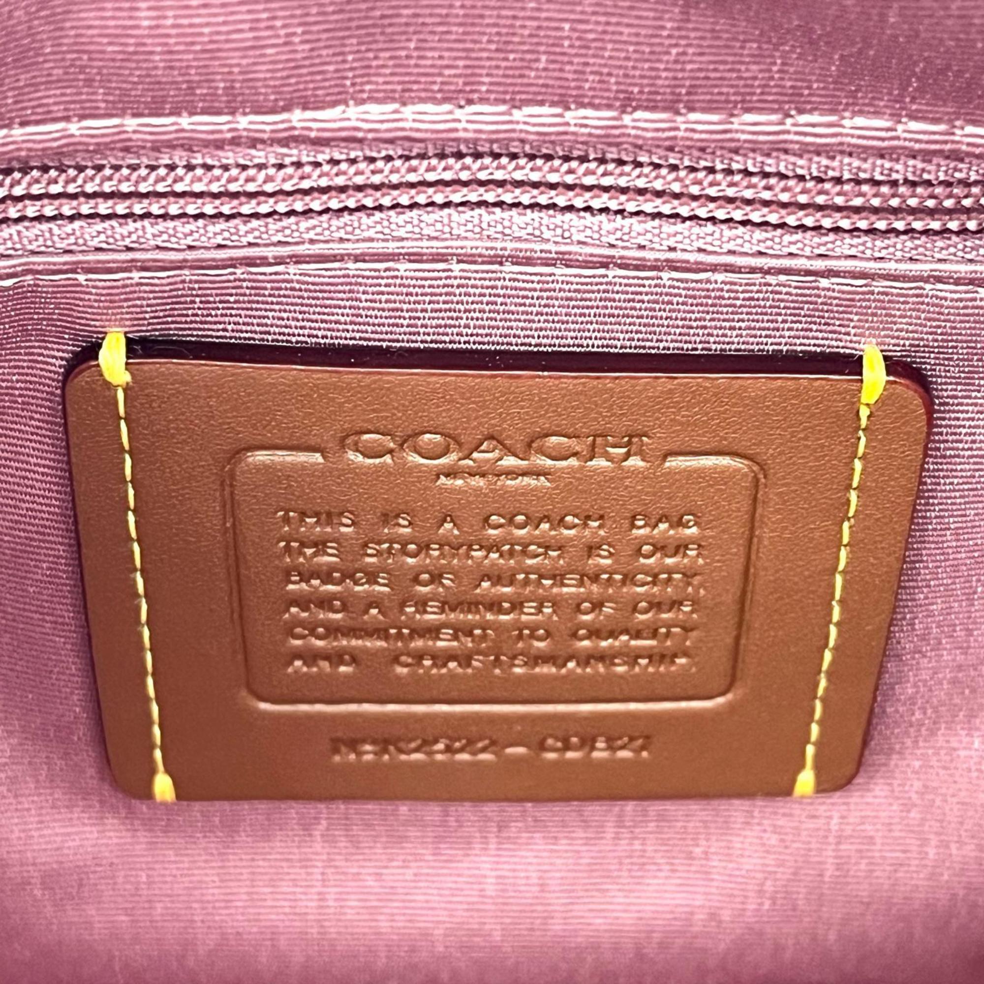 Coach Beige Coated Canvas Handbag (Pre-Owned)