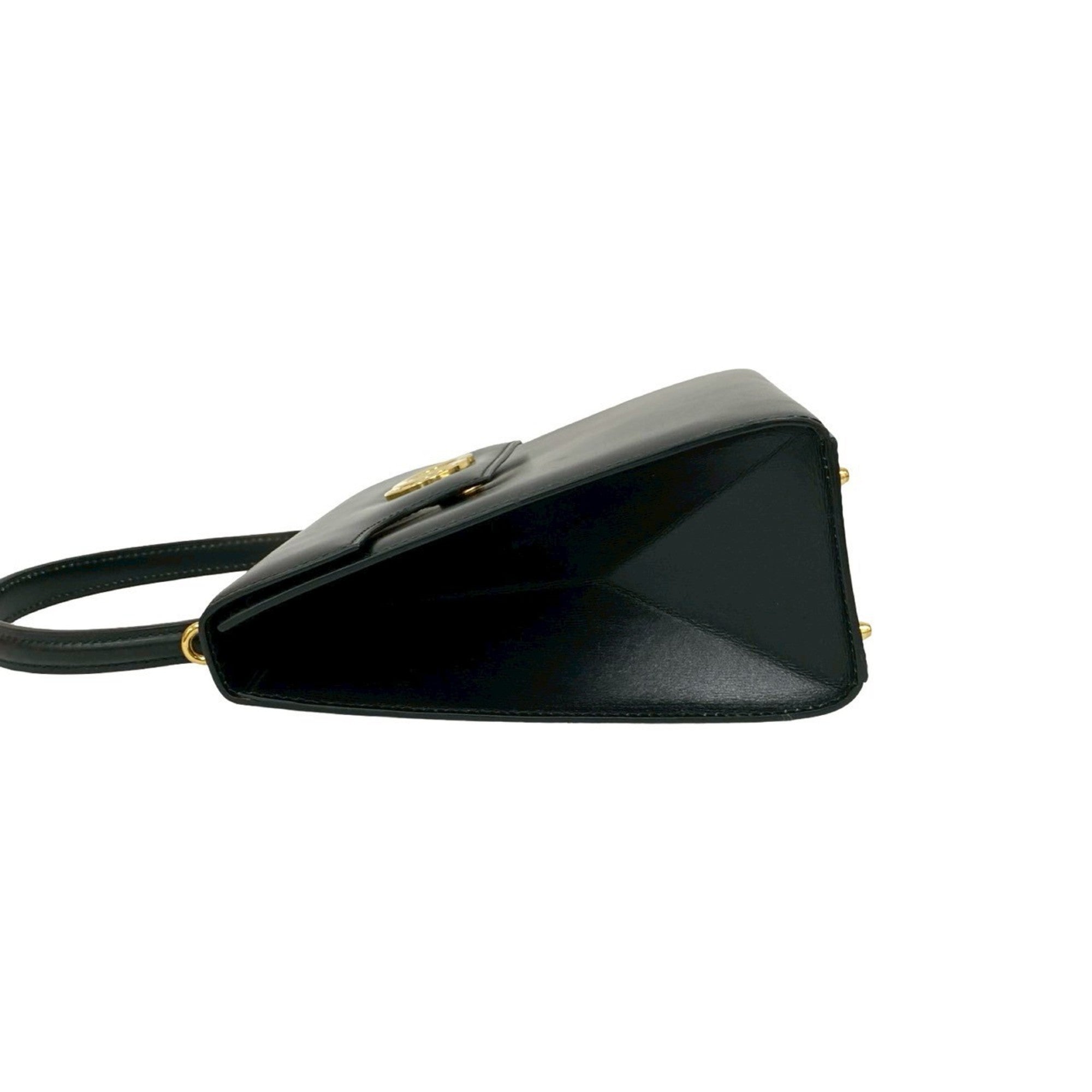 Celine Black Leather Handbag Shoulder Bag (Pre-Owned)