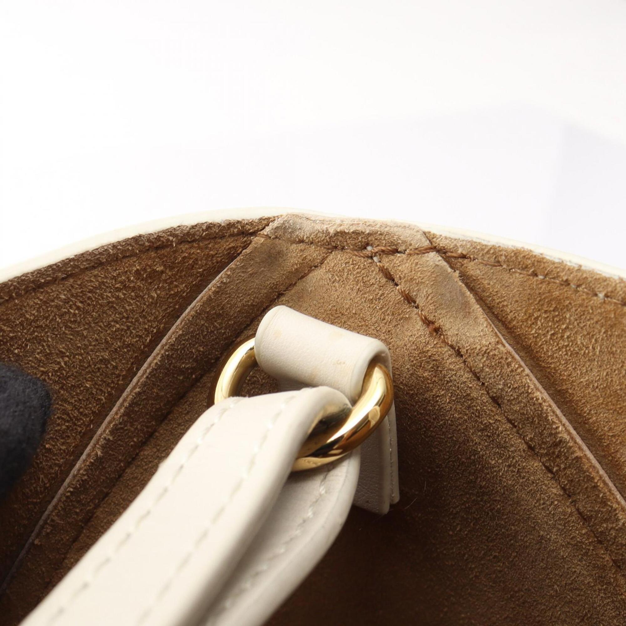 Loewe Beige Ivory Leather Handbag (Pre-Owned)