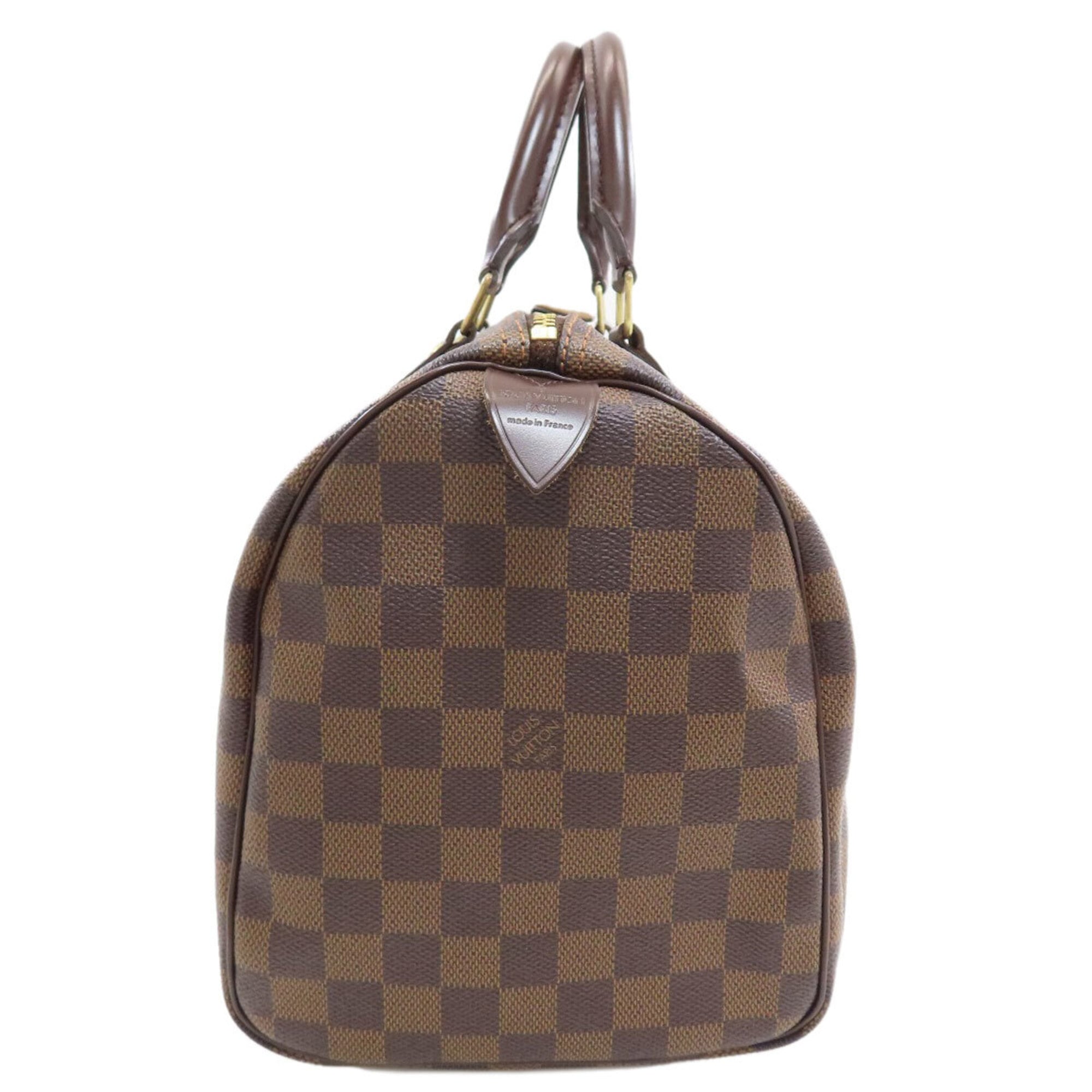 Louis Vuitton Damier Canvas Ebene Damier Canvas Boston Bag (Pre-Owned)