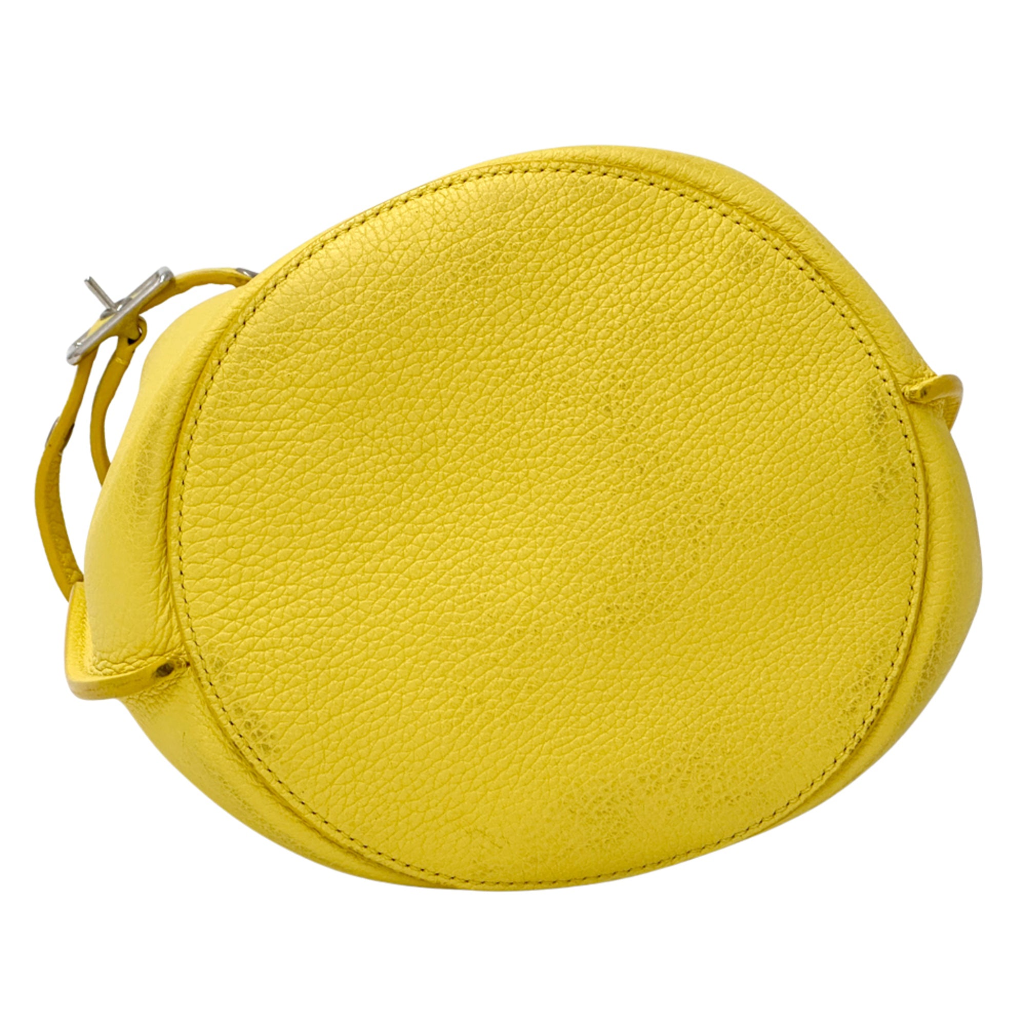 Celine Yellow Leather Handbag Shoulder Bag (Pre-Owned)