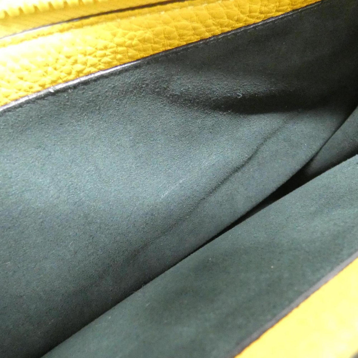 Fendi Yellow Leather Handbag Pouch (Pre-Owned)