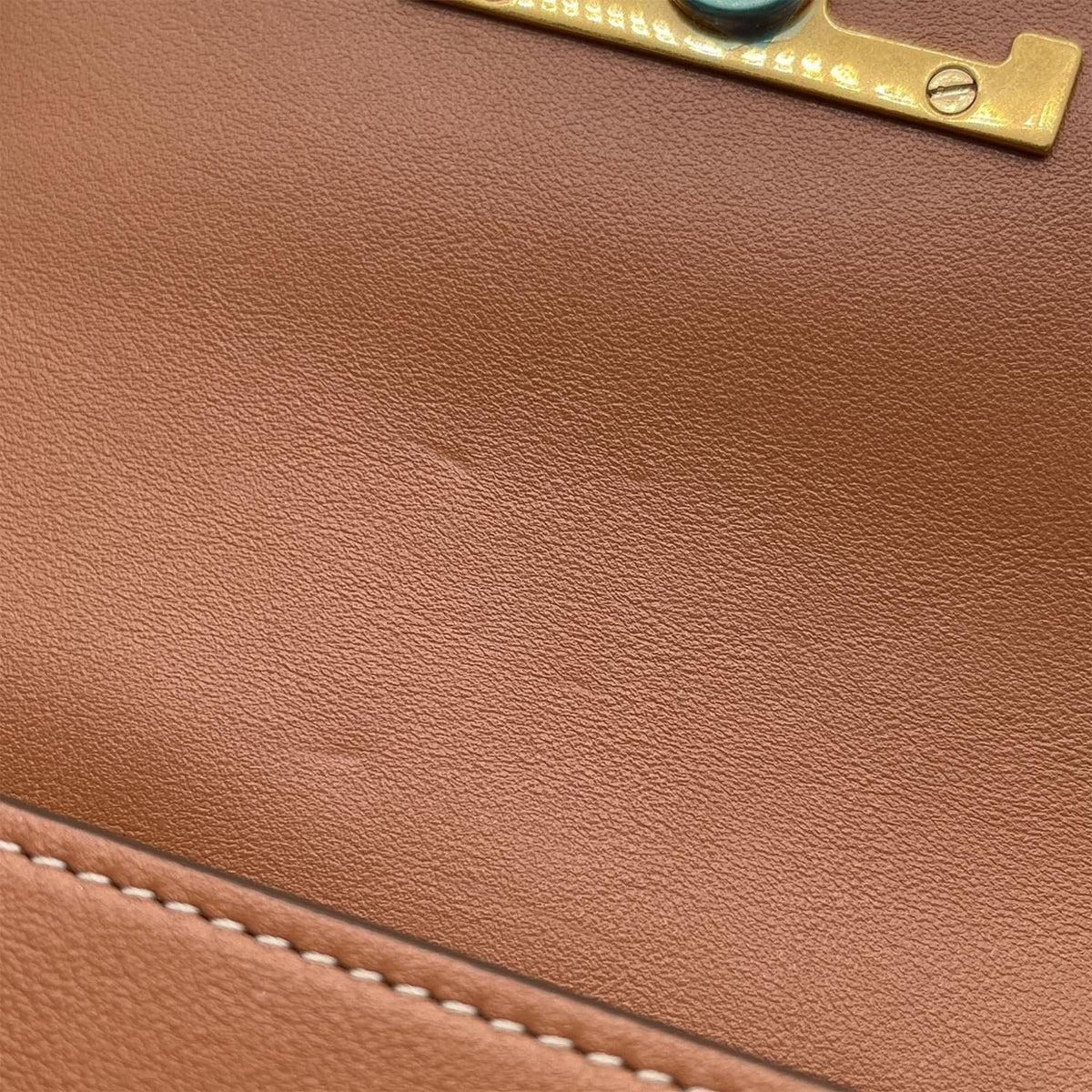 Tod's Brown Gold Leather Pochette Shoulder Bag (Pre-Owned)
