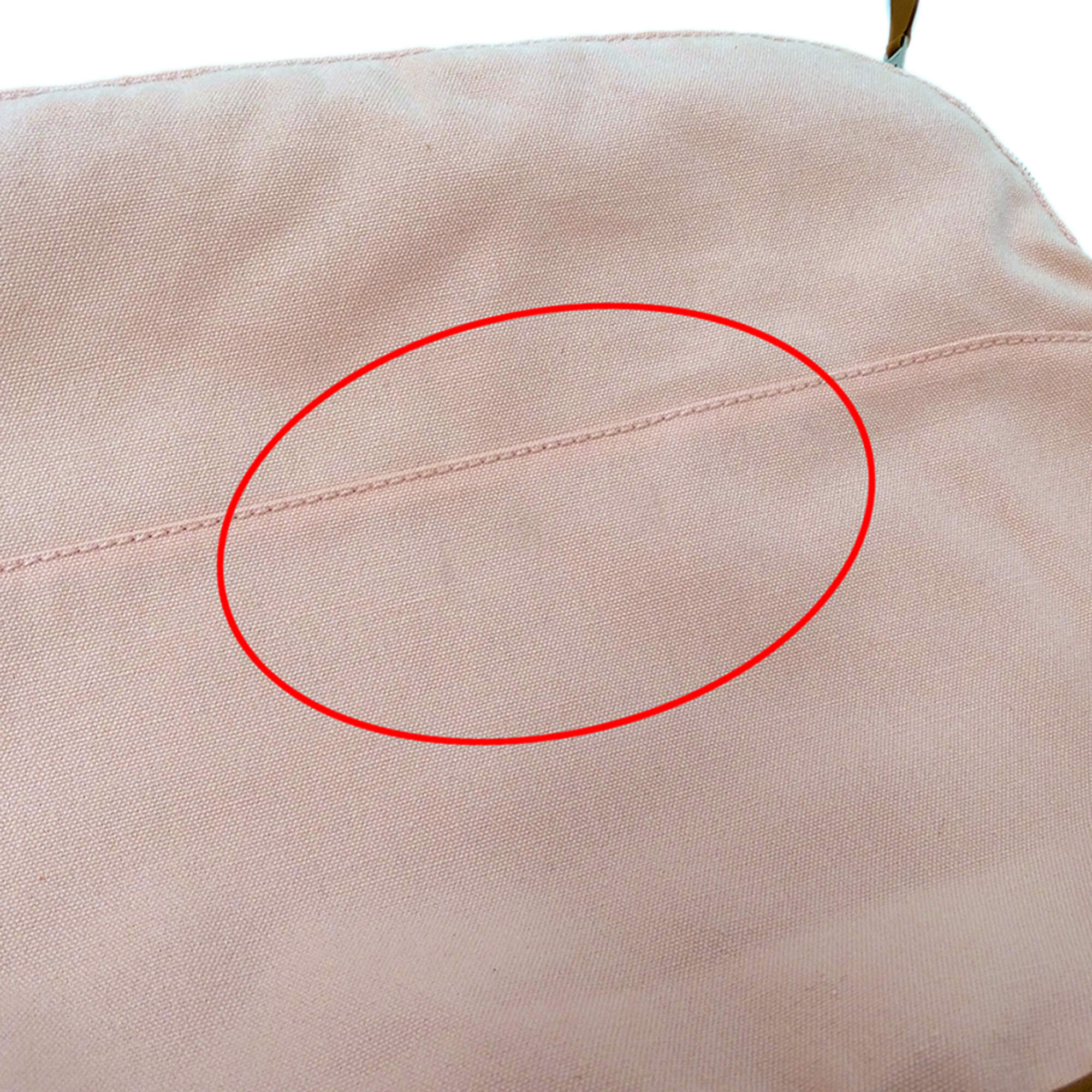 Hermes Pink Canvas Pouch (Pre-Owned)
