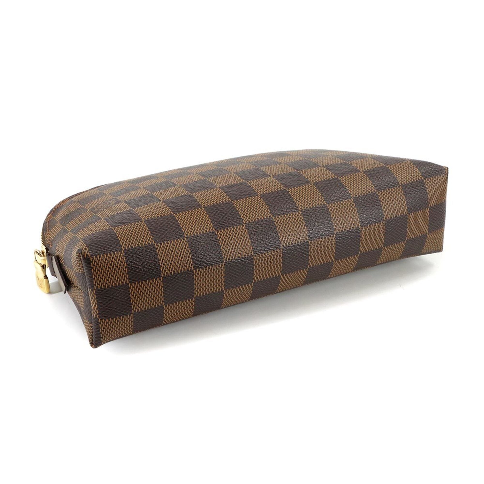 Louis Vuitton Brown Damier Canvas Ebene Damier Canvas Handbag Pochette (Pre-Owned)