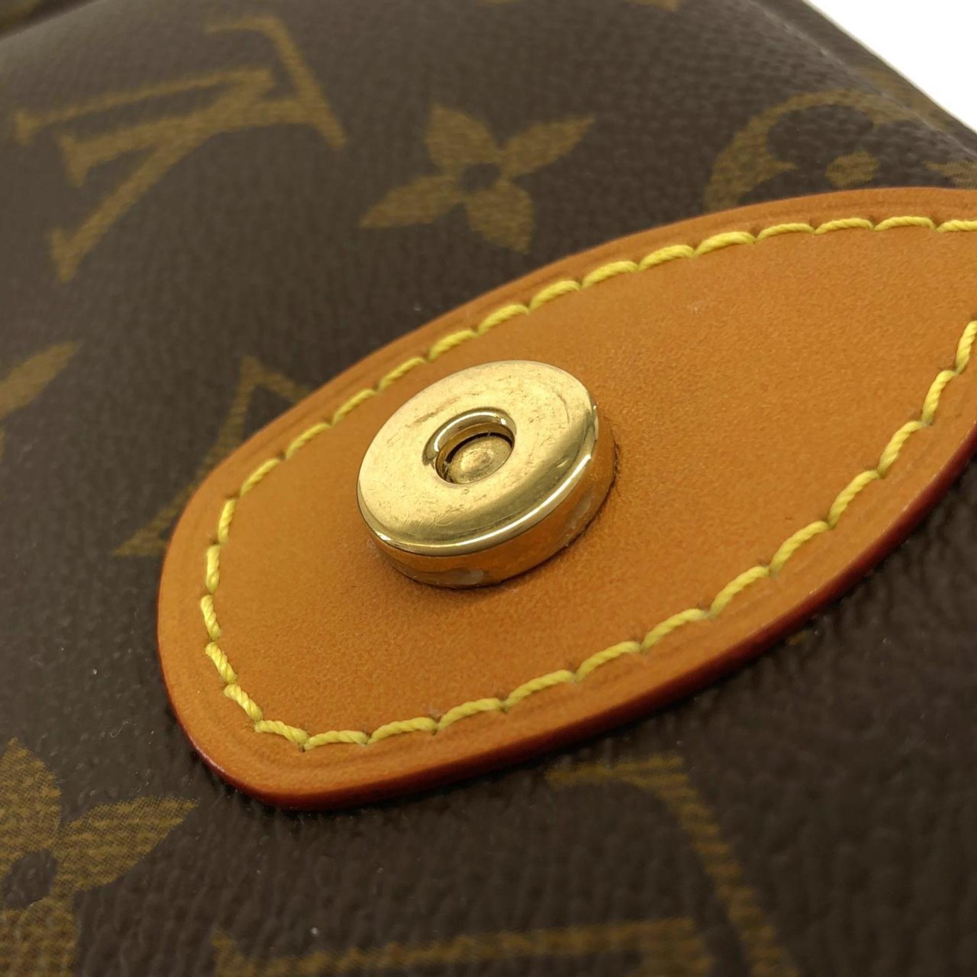 Louis Vuitton Brown Coated Canvas Shoulder Bag (Pre-Owned)