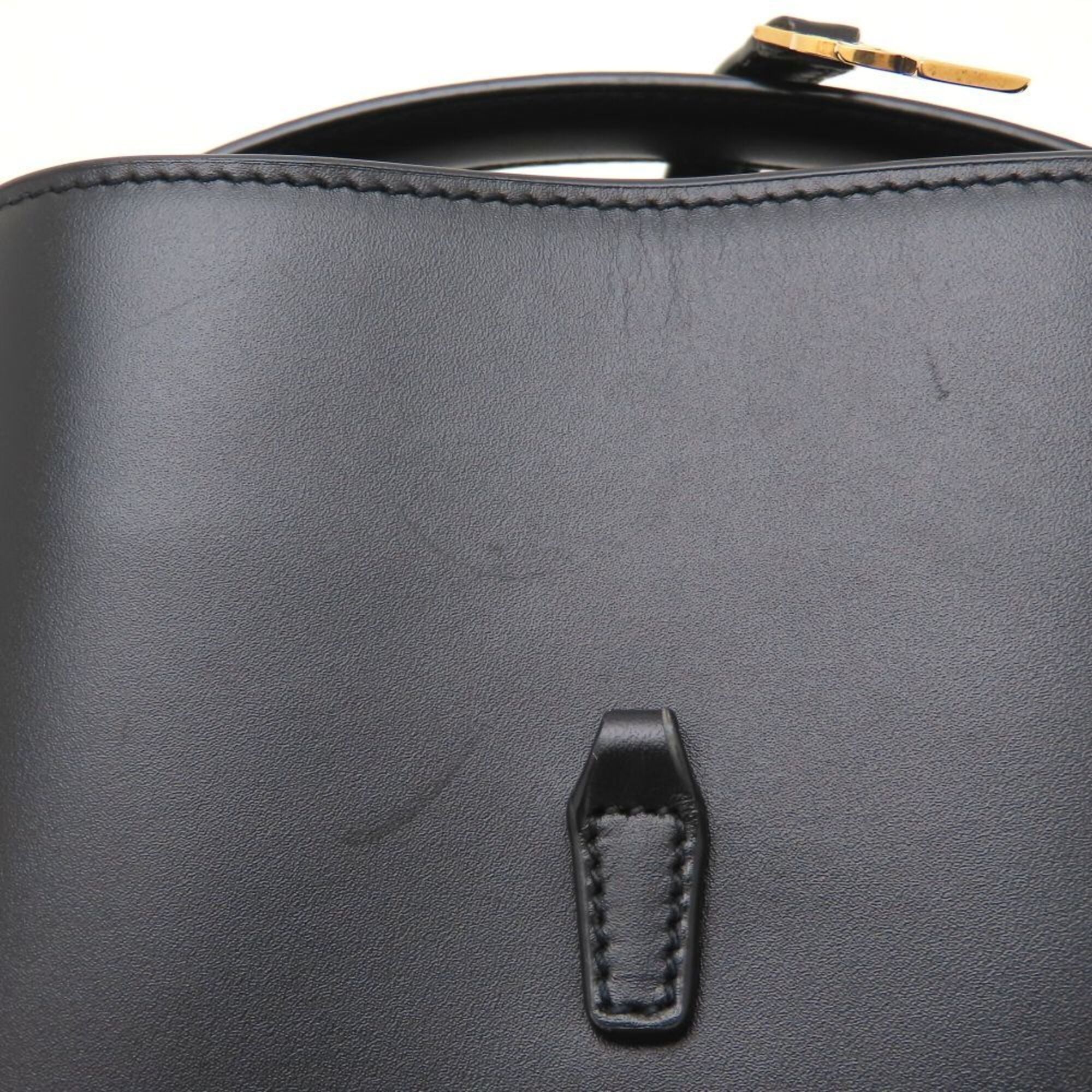 Yves Saint Laurent Black Leather Shoulder Bag (Pre-Owned)