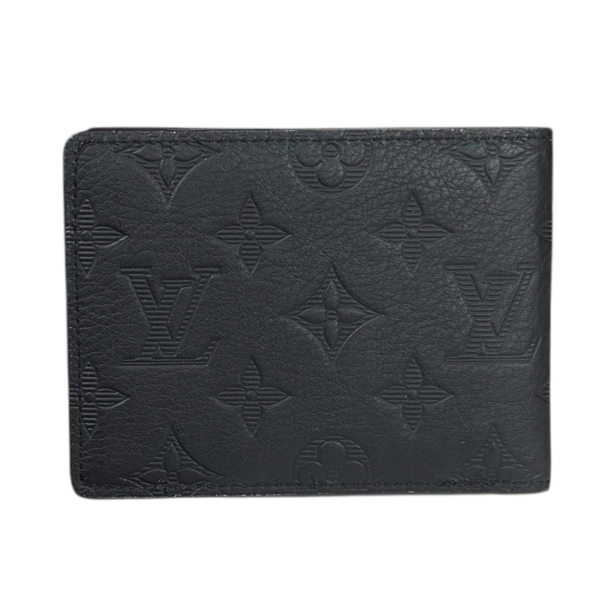 Louis Vuitton Black Leather Wallet (Bi-Fold) (Pre-Owned)