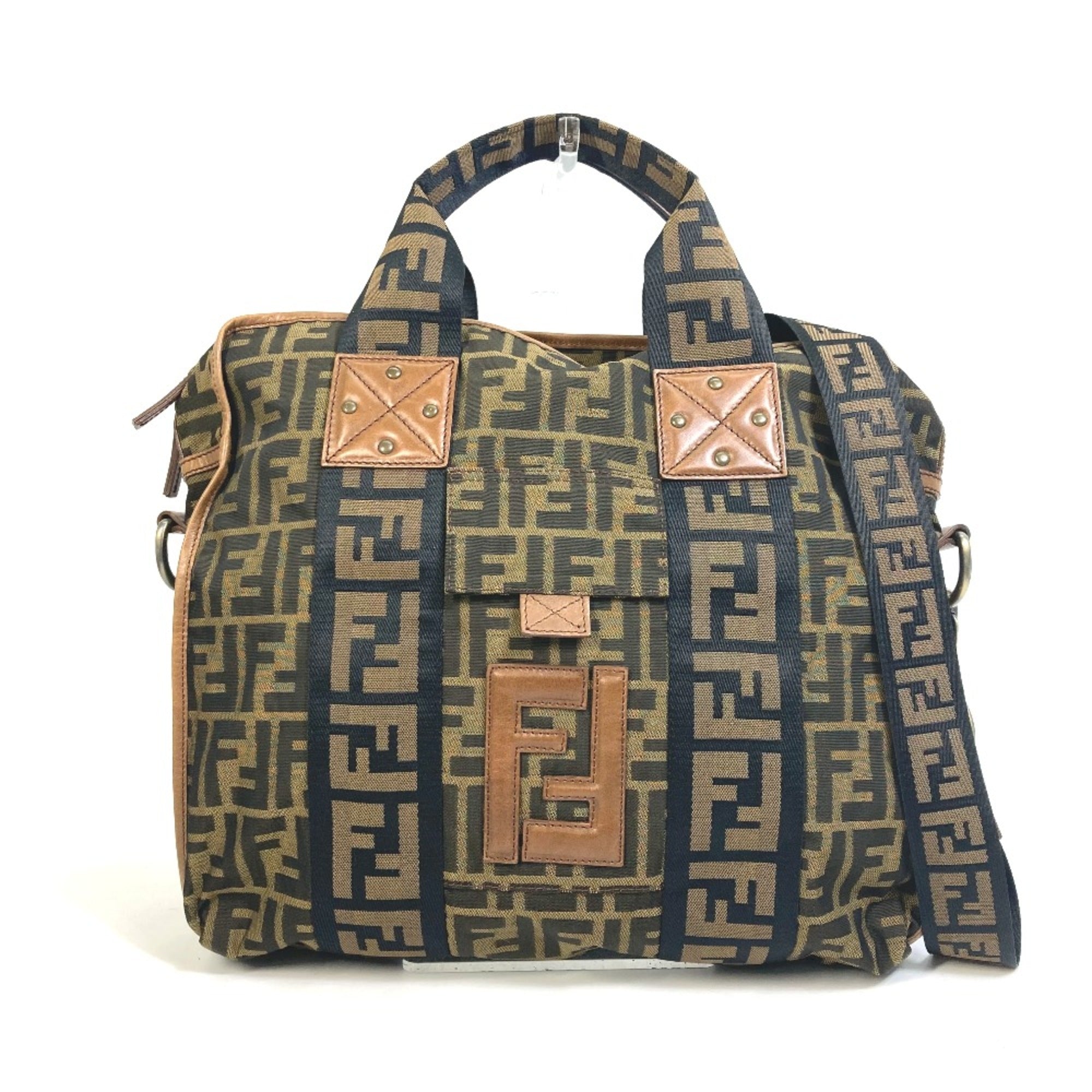 Fendi Brown Leather Tote Bag (Pre-Owned)