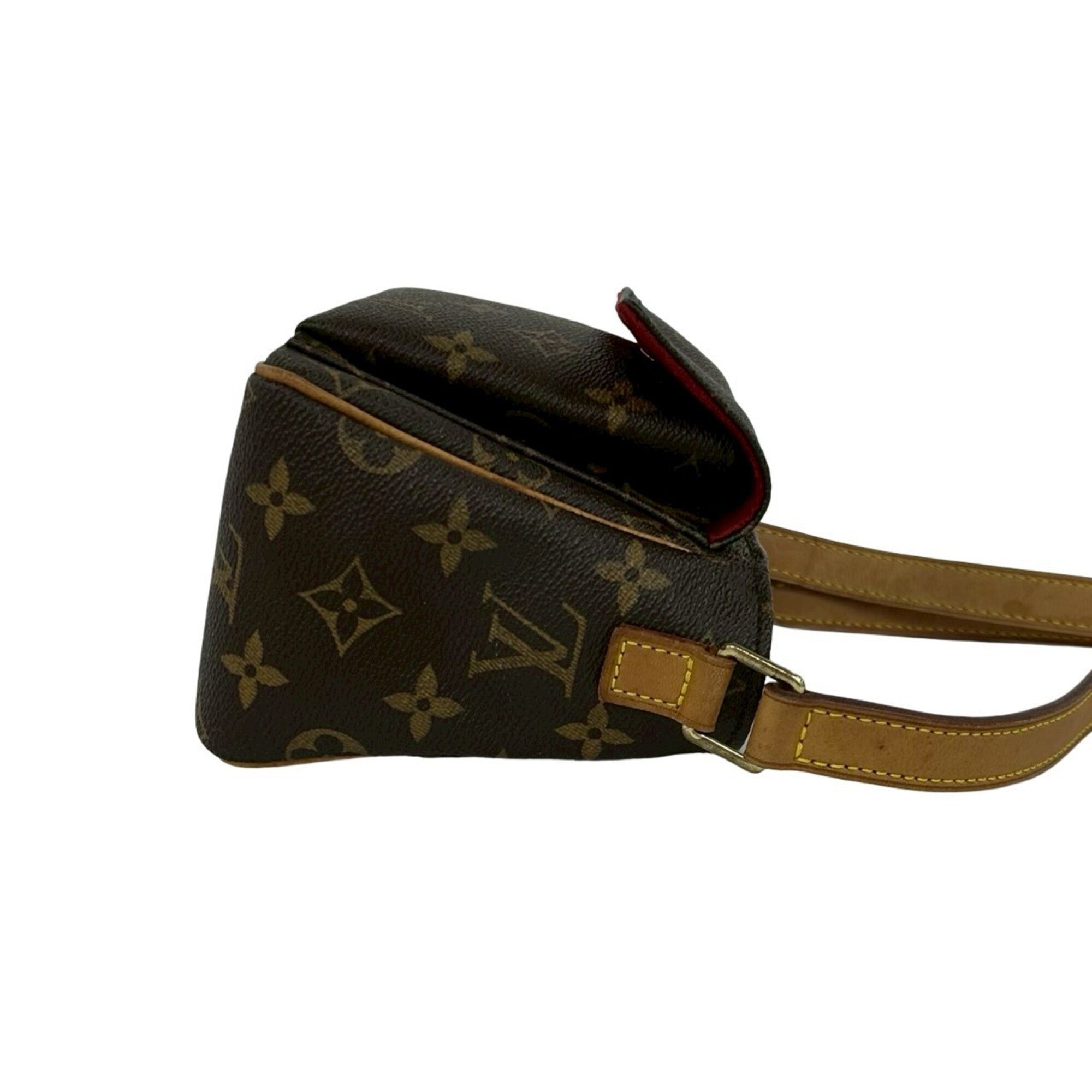 Louis Vuitton Brown Pvc Leather Pochette Shoulder Bag (Pre-Owned)