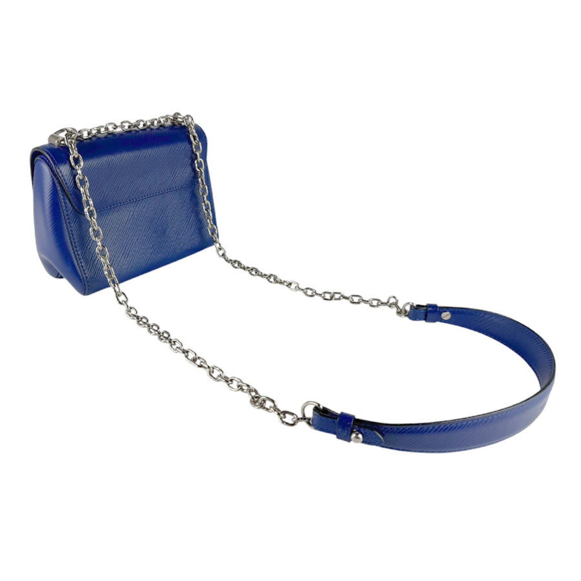 Louis Vuitton Blue Epi Leather Metal Shoulder Bag (Pre-Owned)