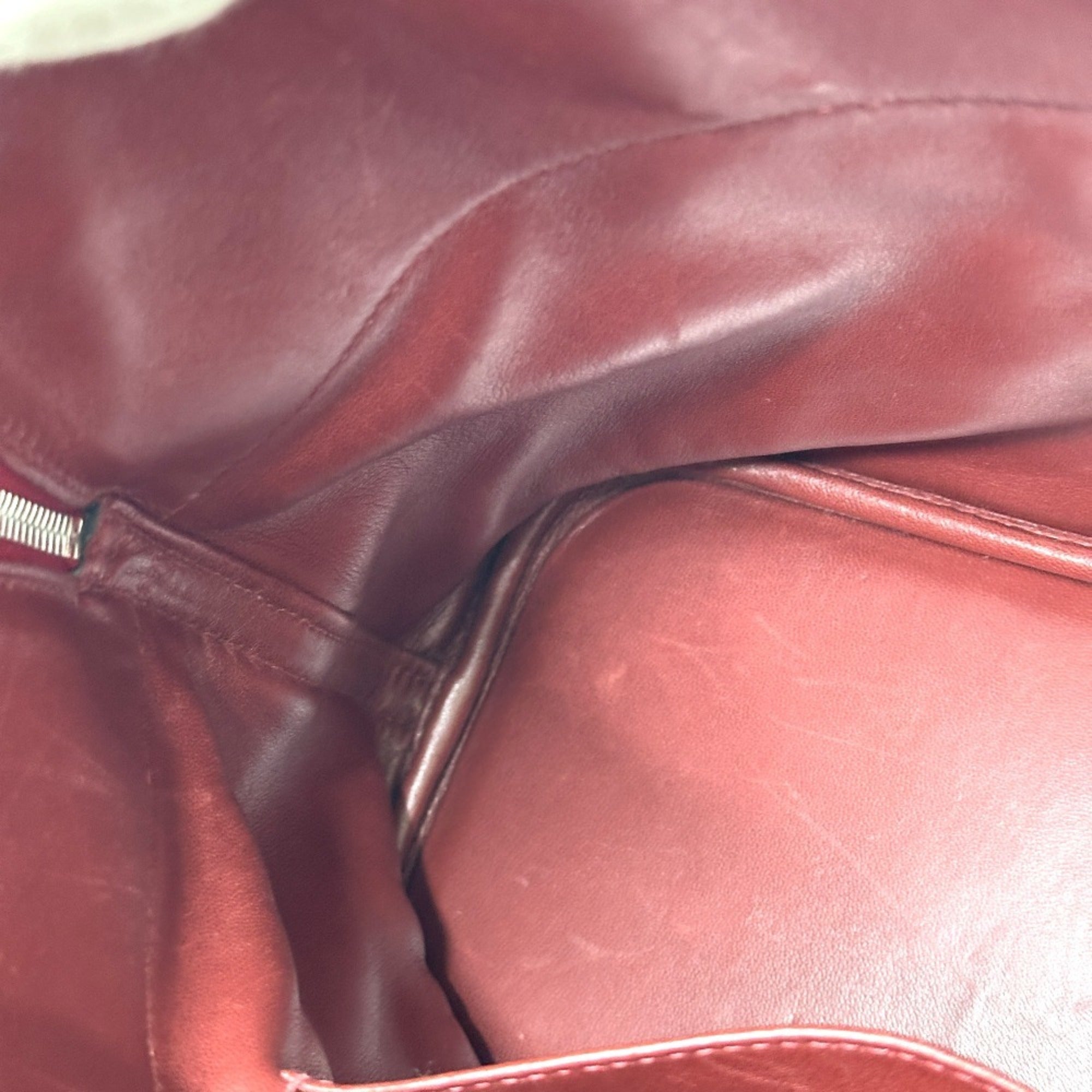 Hermes Bolide Red Color Taurillon Clemence Leather Handbag Shoulder Bag (Pre-Owned)