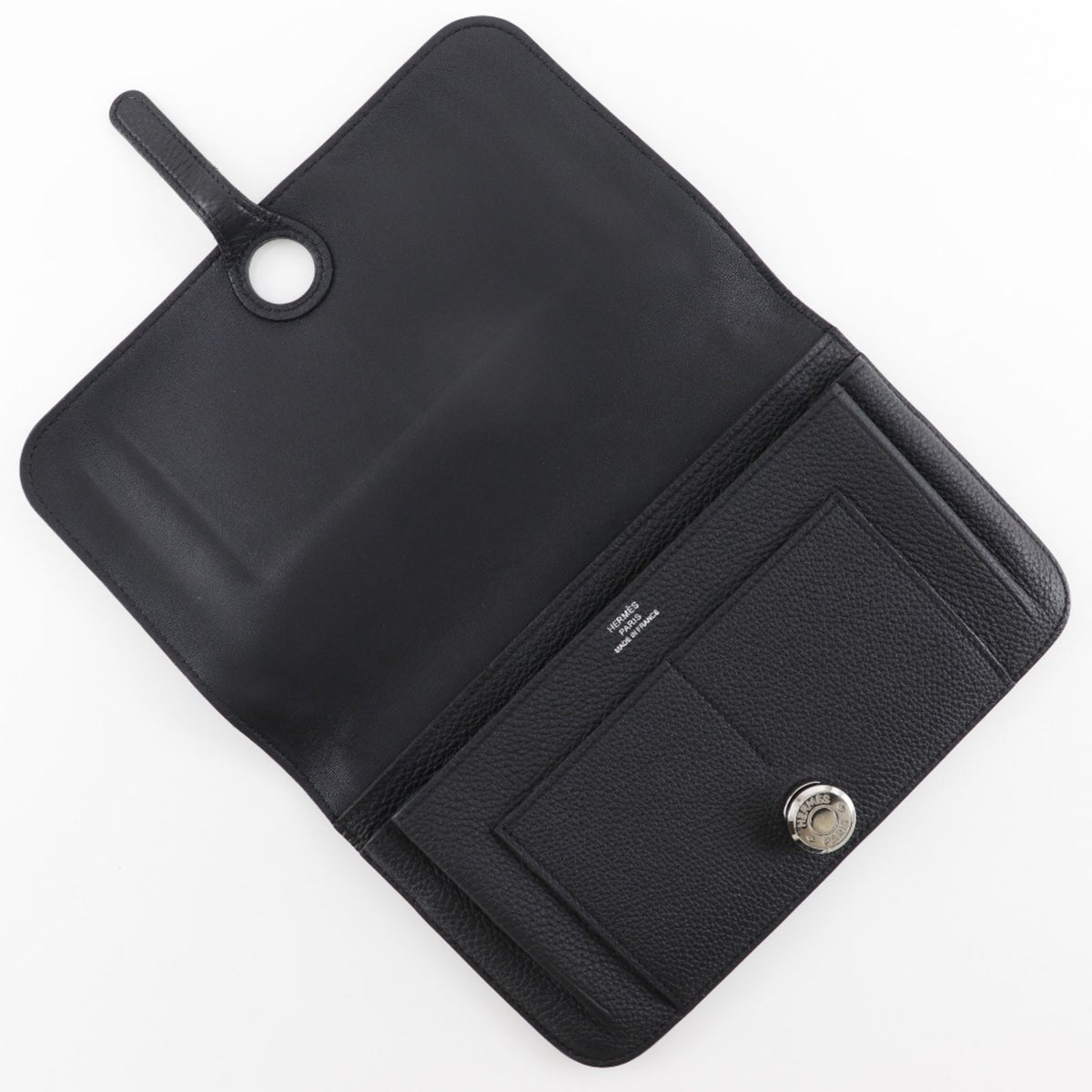 Hermes Black Togo Leather Wallet (Bi-Fold) (Pre-Owned)