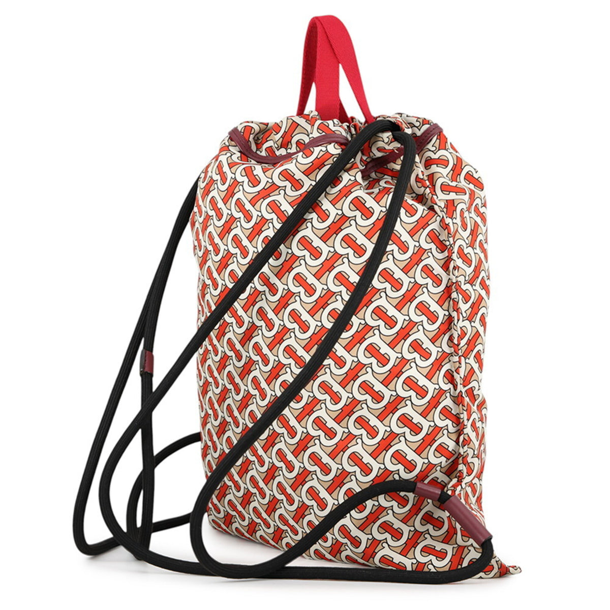 Burberry Beige Orange White Nylon Backpack (Pre-Owned)