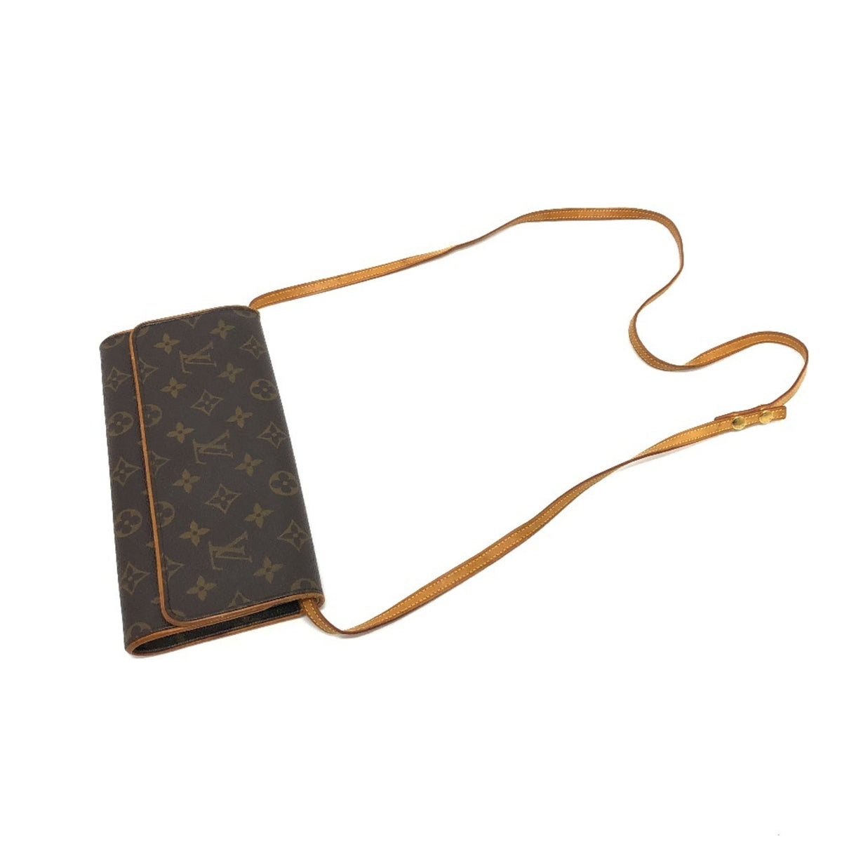 Louis Vuitton Monogram Brown Monogram Pochette Shoulder Bag (Pre-Owned)