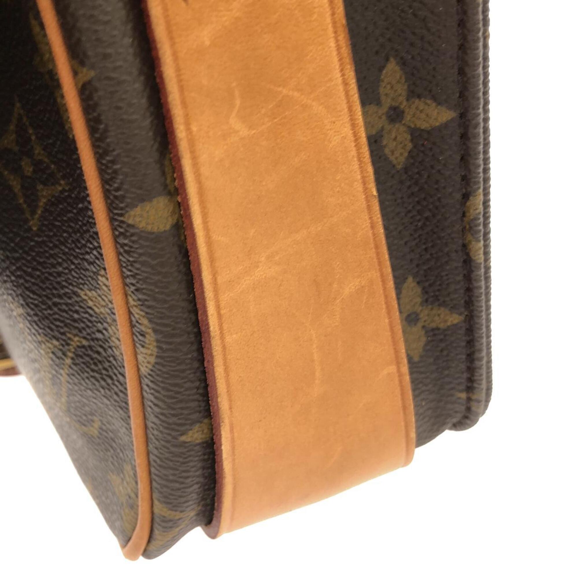 Louis Vuitton Monogram Marron Coated Canvas Shoulder Bag (Pre-Owned)