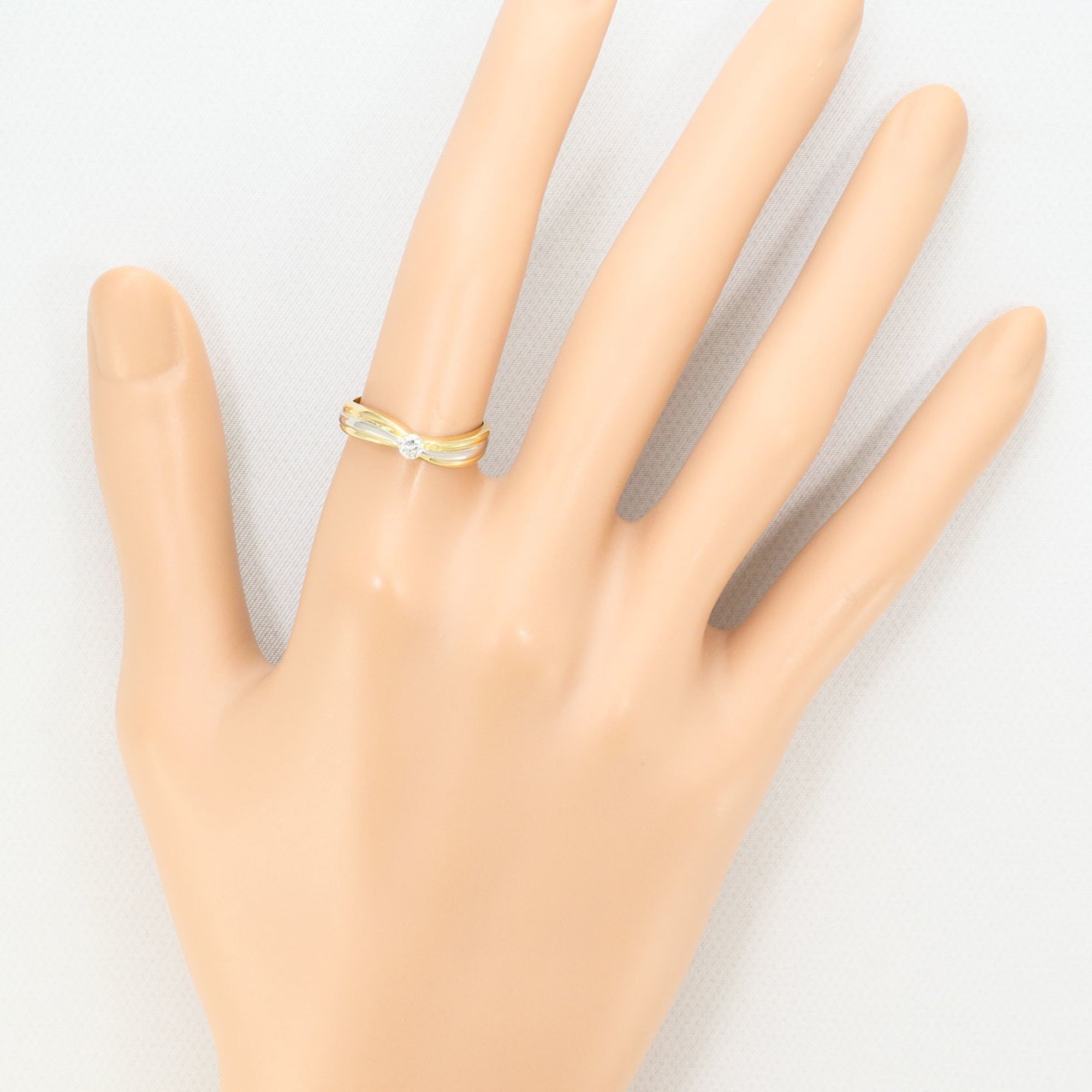 Unbranded Platinum Yellow Gold Yellow Gold (18K) Platinum 900 Band Ring (Pre-Owned)