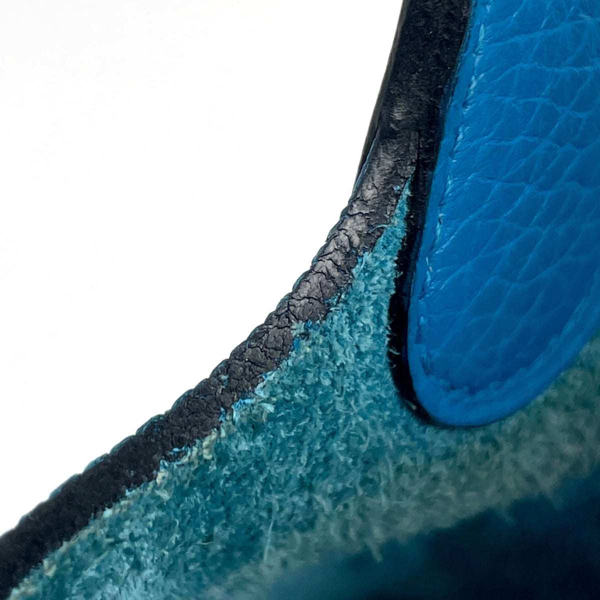 Hermes Turquoise Blue Taurillon Clemence Leather Leather Handbag (Pre-Owned)