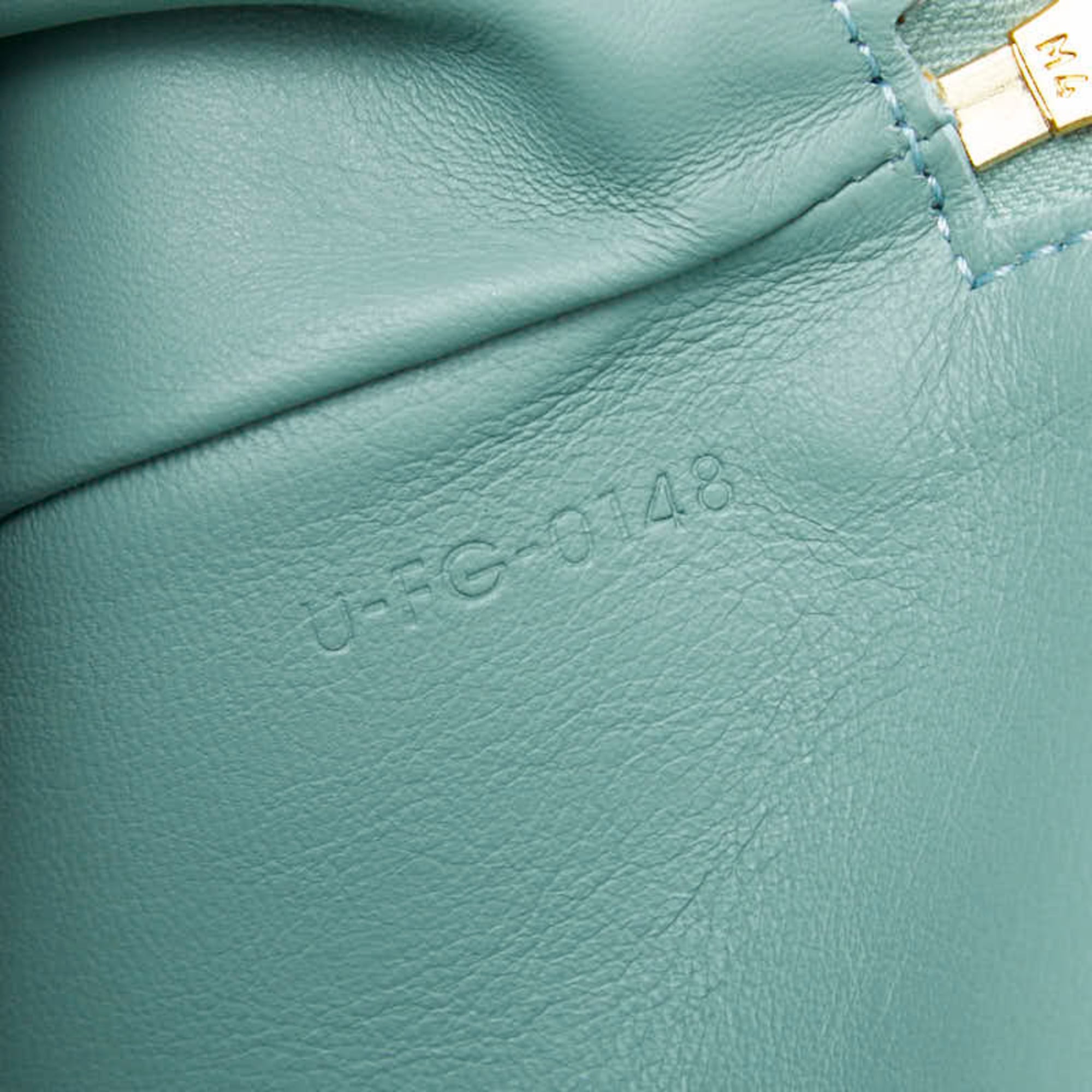 Celine Green Pvc Leather Clutch Bag (Pre-Owned)