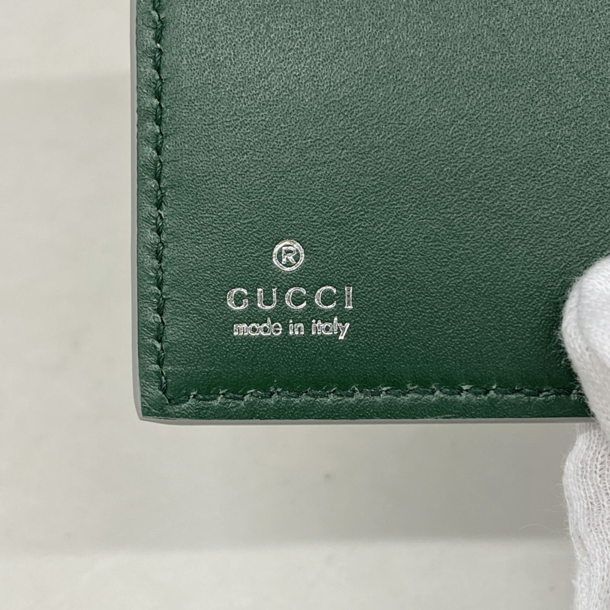 Gucci Beige Multi-Color Leather Wallet (Bi-Fold) (Pre-Owned)