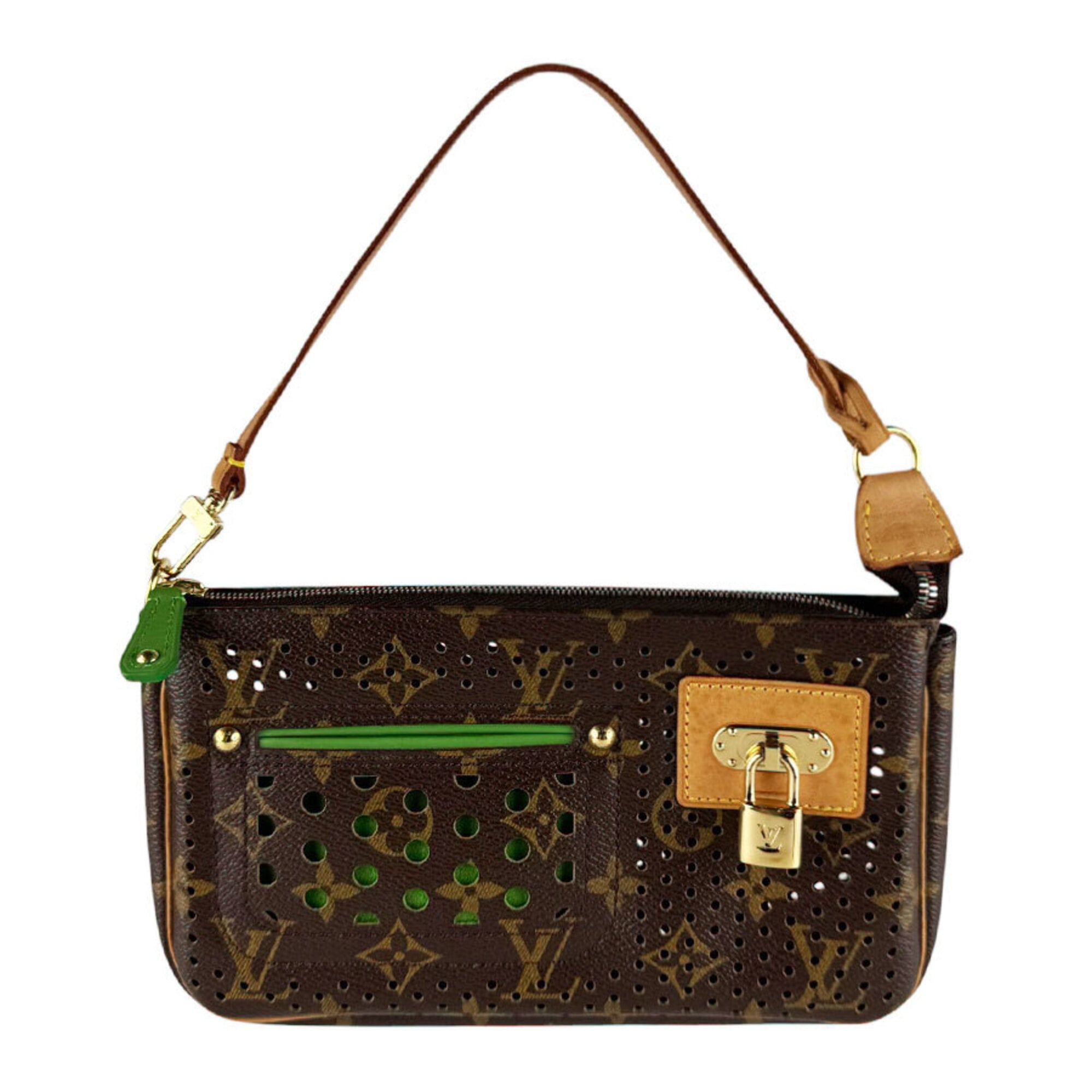 Louis Vuitton Monogram Vert Monogram Handbag Pochette (Pre-Owned)