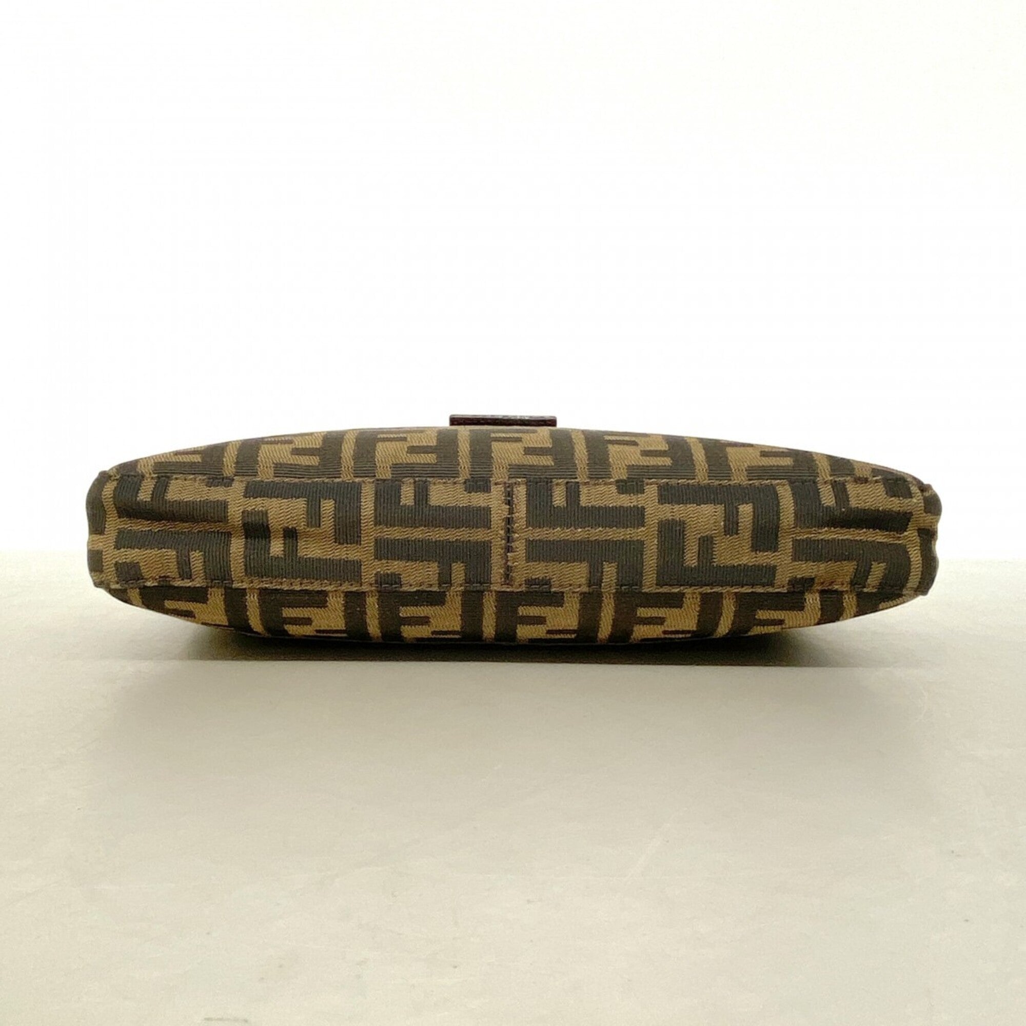 Fendi Brown Nylon Canvas Handbag (Pre-Owned)