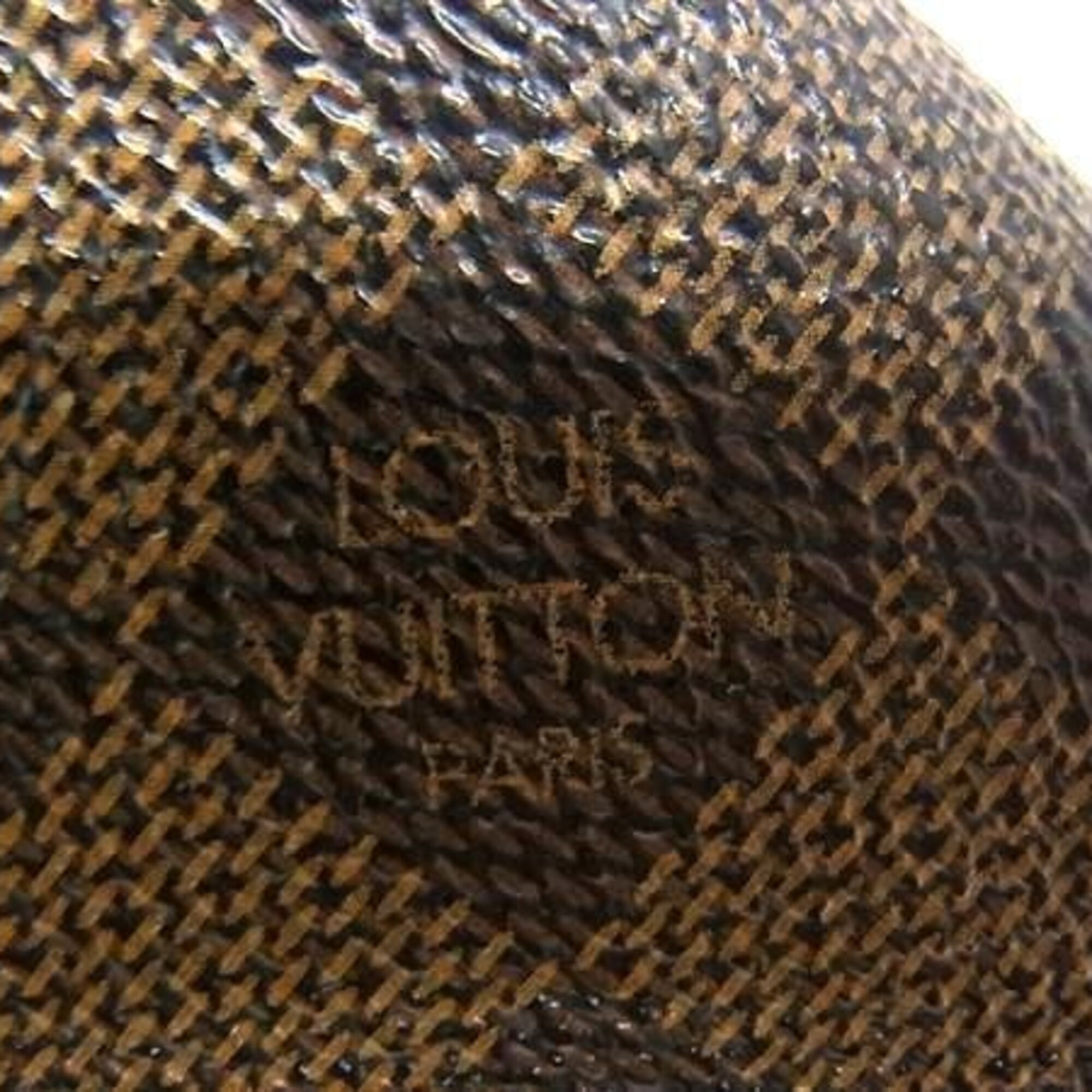 Louis Vuitton Damier Brown Pvc Leather Long Wallet (Tri-Fold) (Pre-Owned)