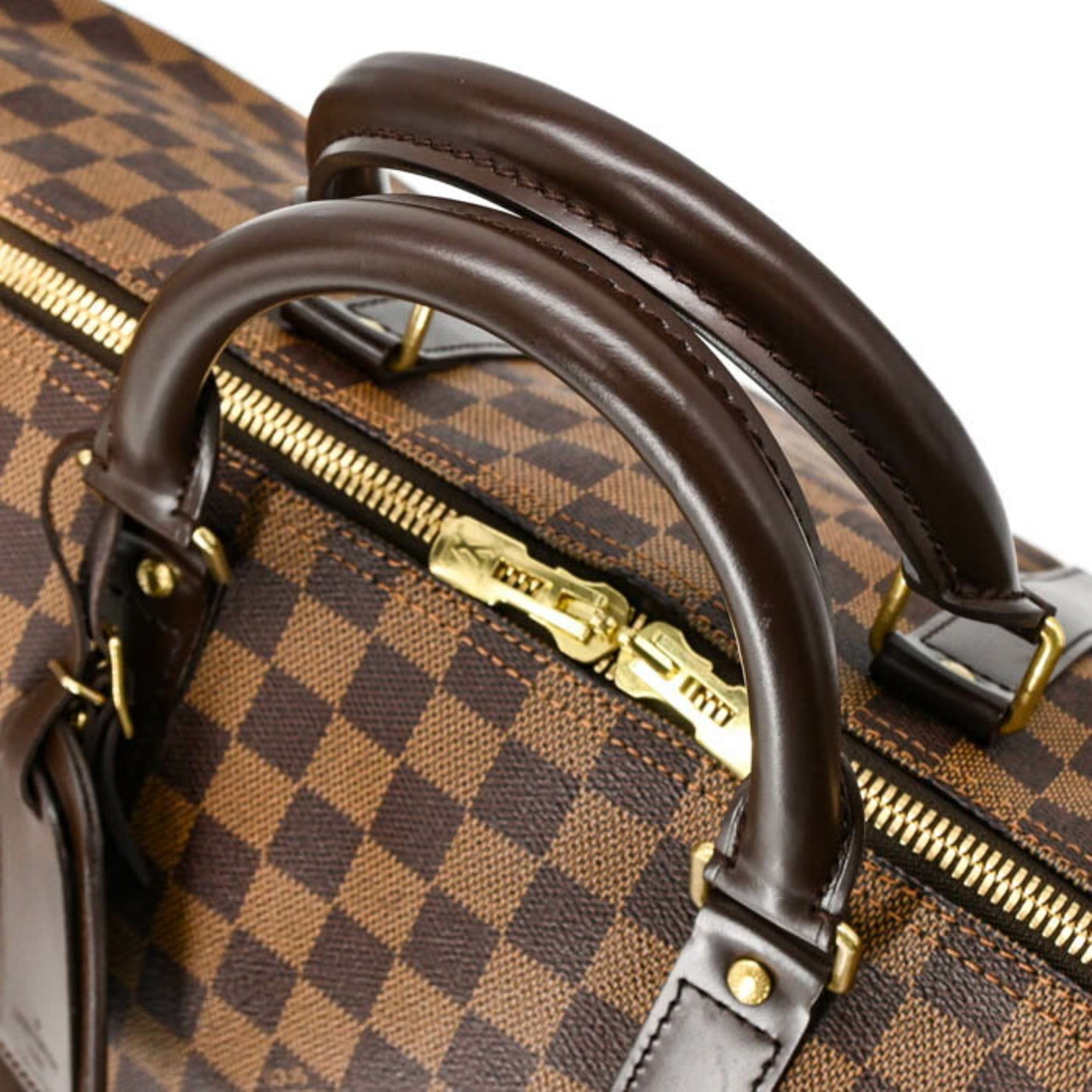 Louis Vuitton Brown Damier Canvas Damier Canvas Boston Bag (Pre-Owned)
