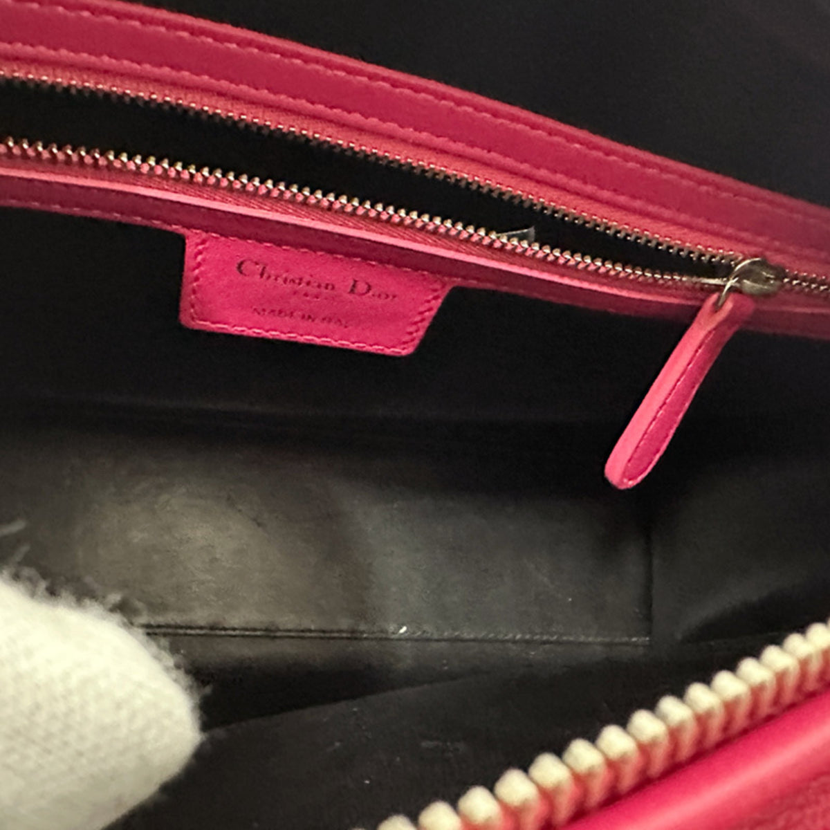Christian Dior Pink Leather Handbag Shoulder Bag (Pre-Owned)