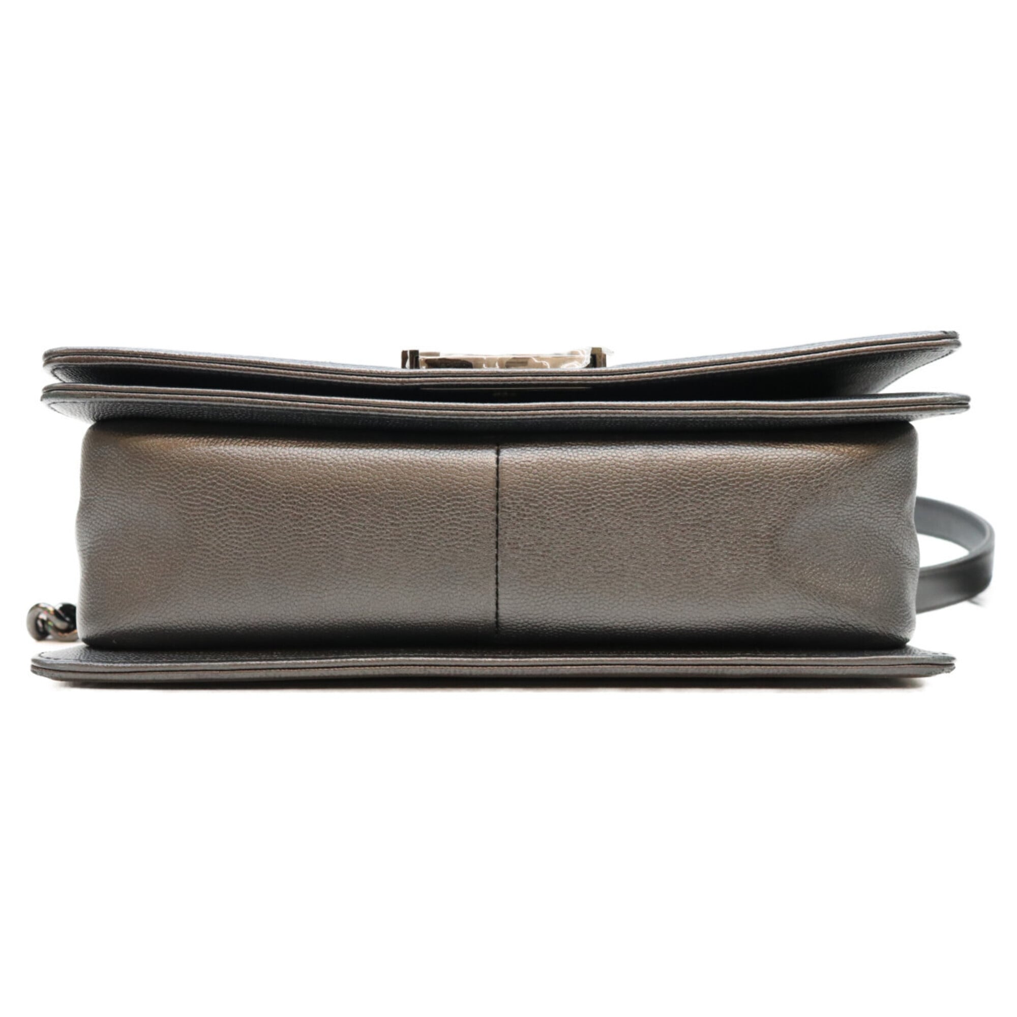 Chanel Black Grained Calfskin Shoulder Bag (Pre-Owned)