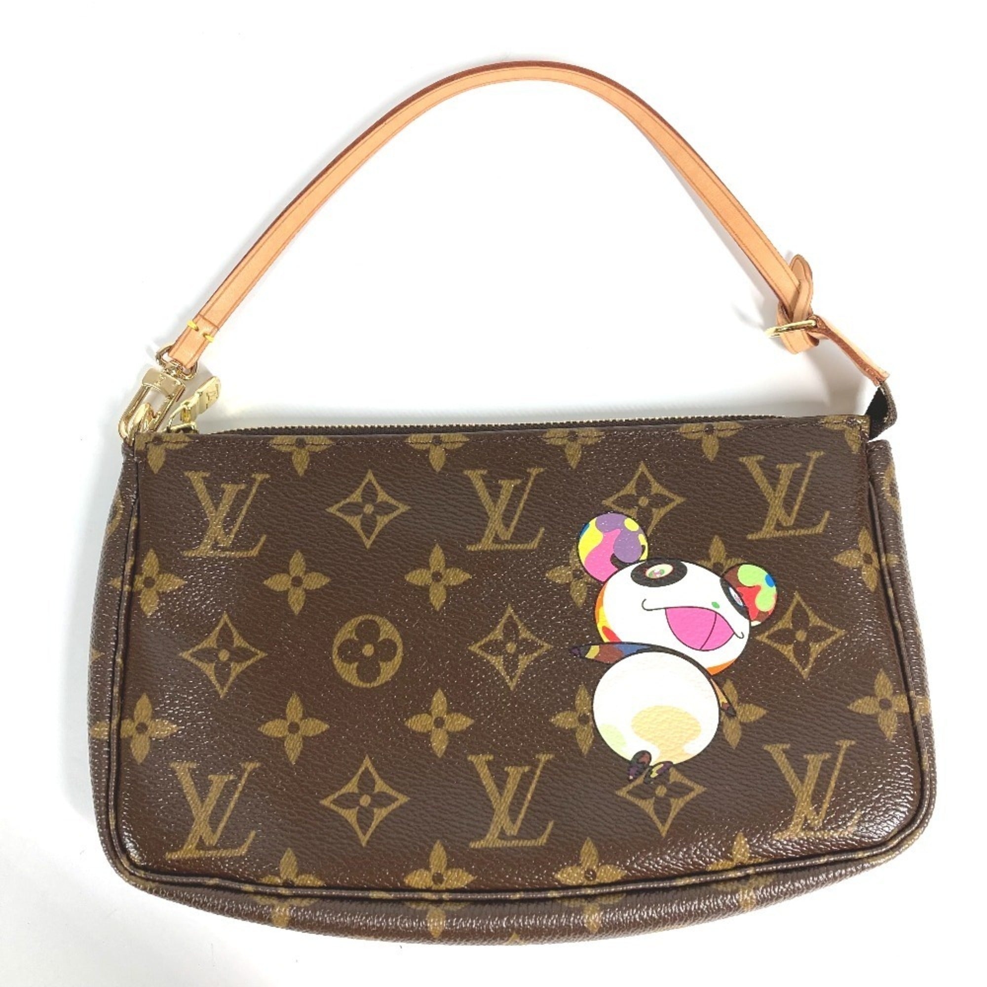 Louis Vuitton Brown Monogram Panda Monogram Handbag Pouch Shoulder Bag (Pre-Owned)