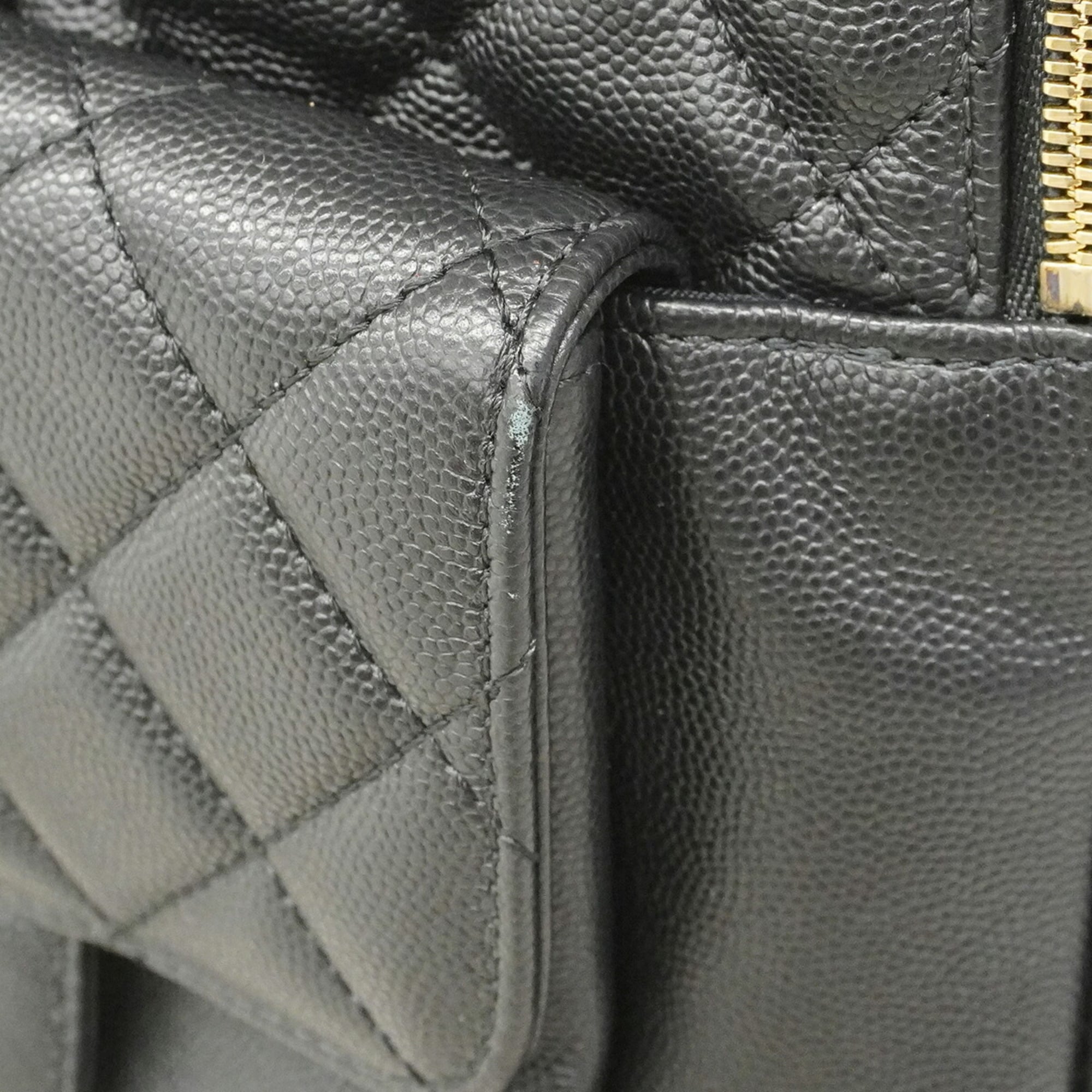 Chanel Black Grained Calfskin Backpack (Pre-Owned)