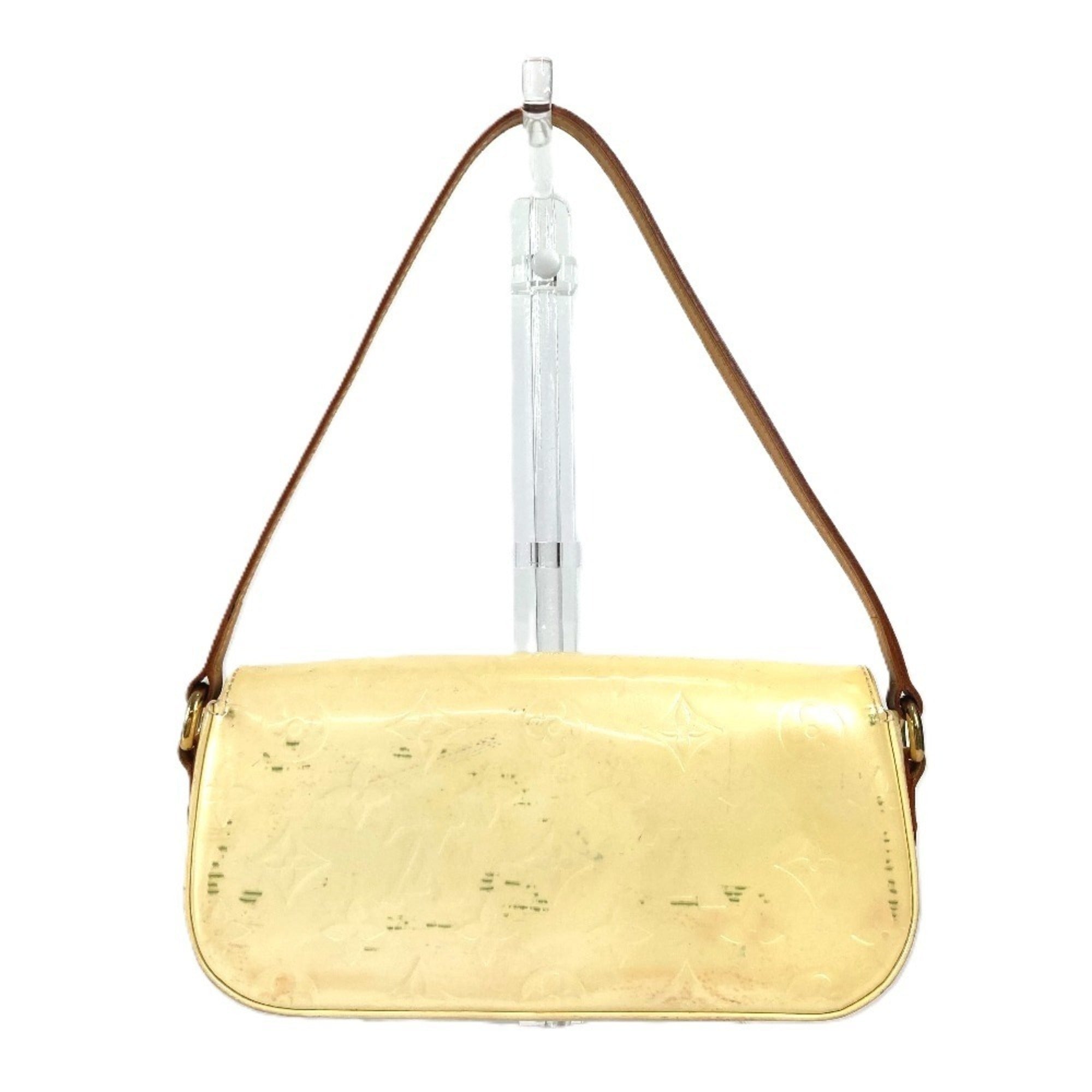 Louis Vuitton Monogram Vernis Pearl White Monogram Vernis Shoulder Bag (Pre-Owned)