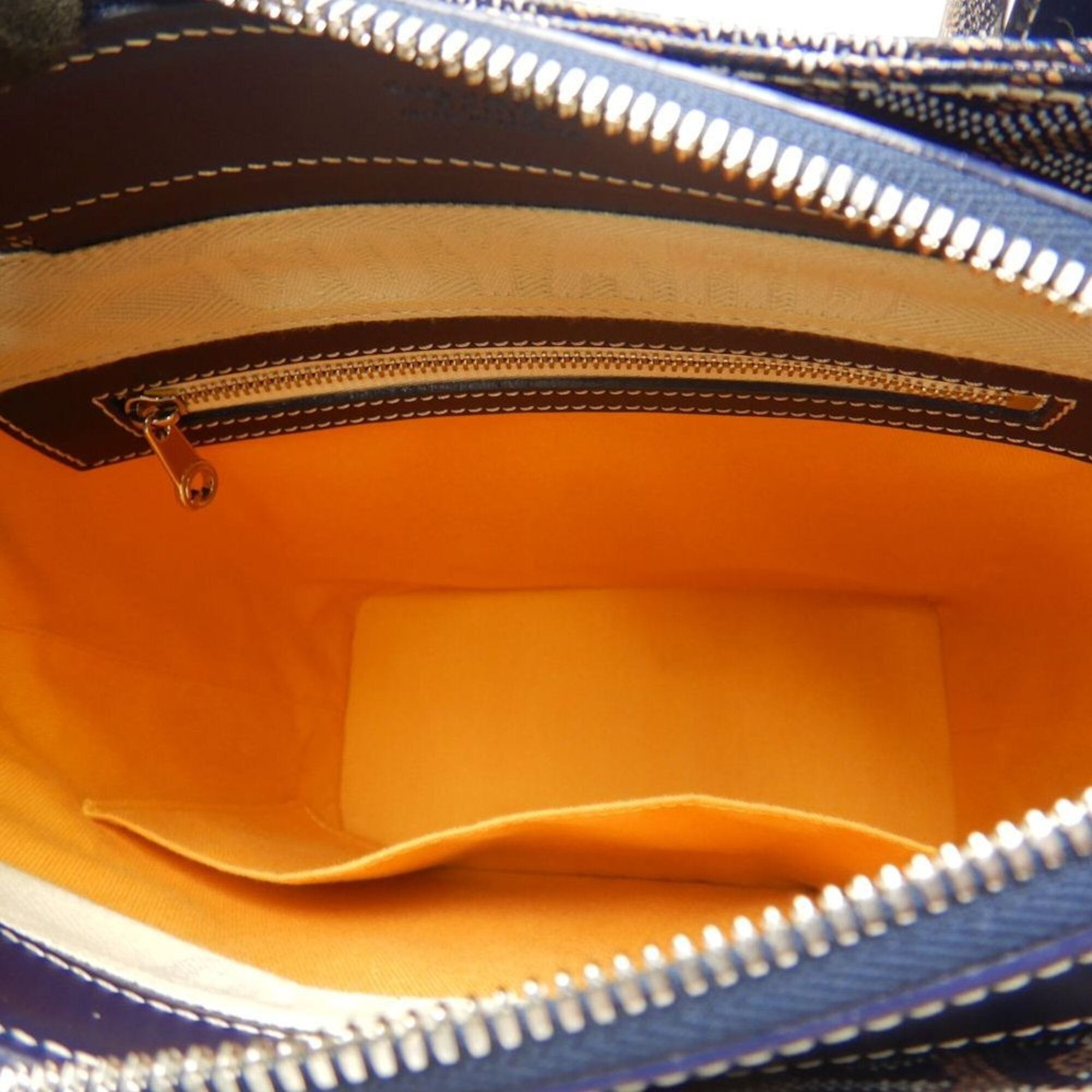Goyard Navy Coated Canvas Tote Bag (Pre-Owned)