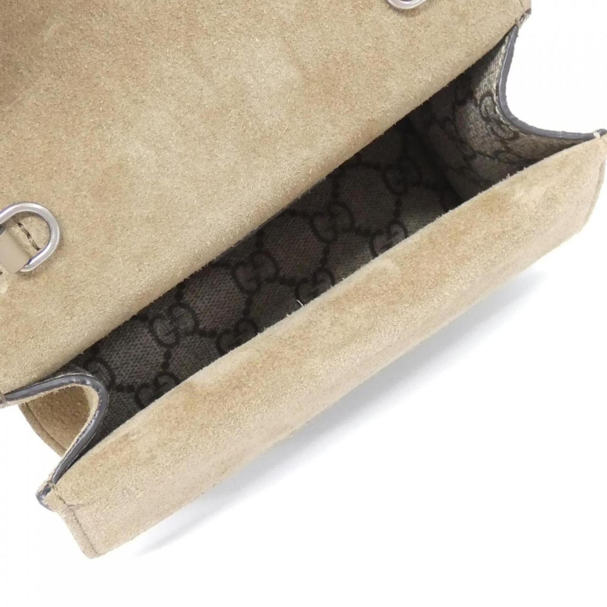 Gucci Beige Gg Supreme Canvas Handbag (Pre-Owned)