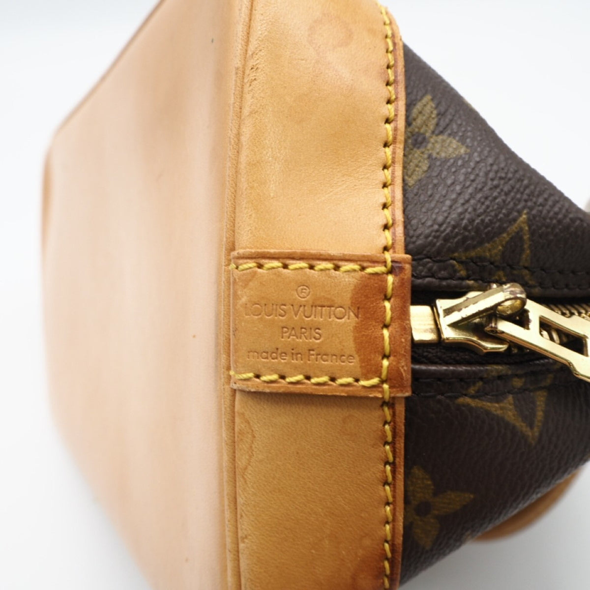 Louis Vuitton Monogram Black Coated Canvas Leather Handbag (Pre-Owned)