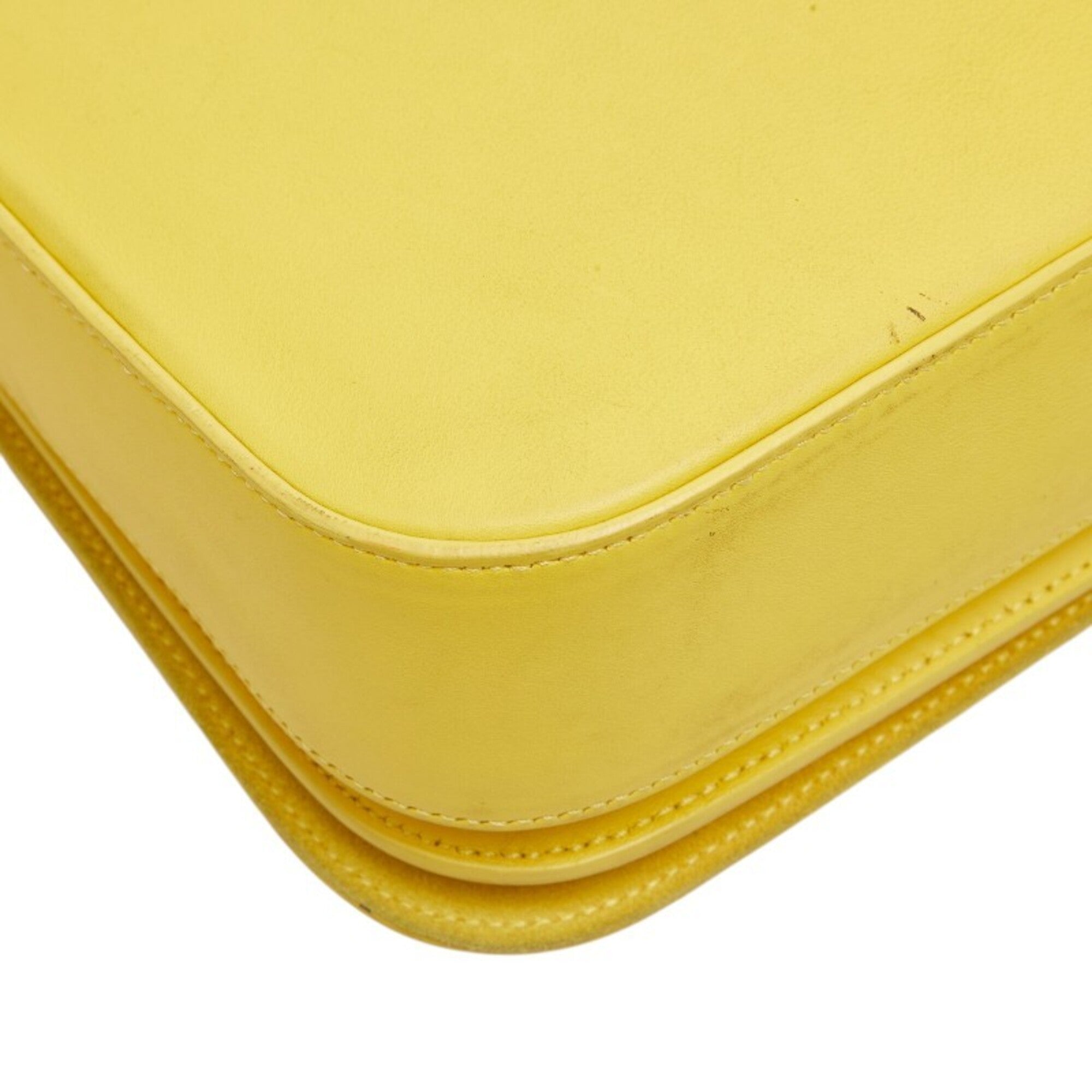 Saint Laurent Yellow Leather Shoulder Bag (Pre-Owned)