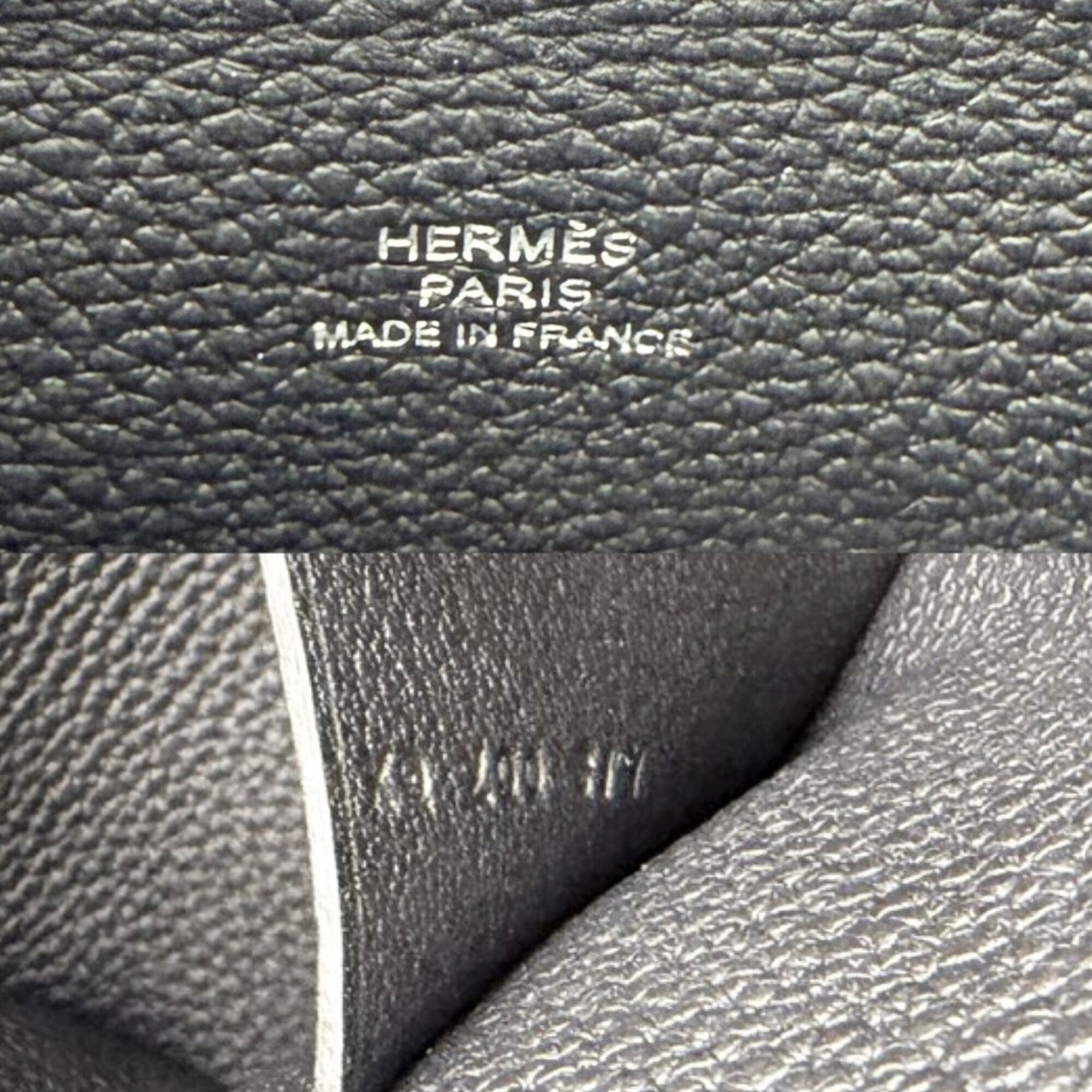 Hermes Black Leather Shoulder Bag Sling Bag (Pre-Owned)