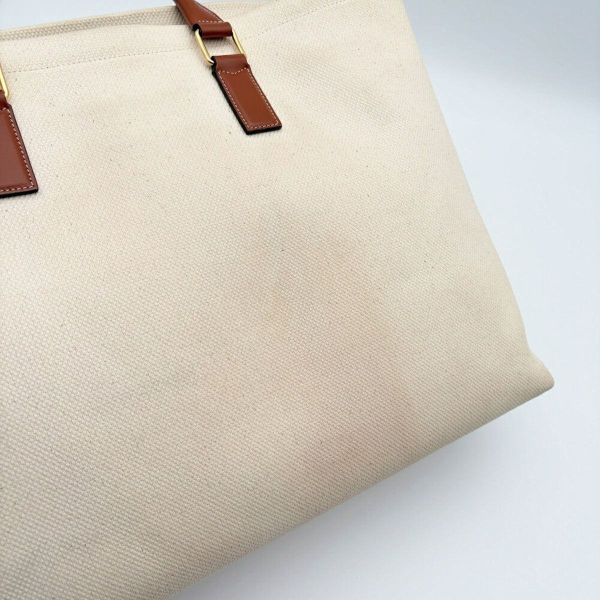 Celine Canvas Leather Tote Bag (Pre-Owned)