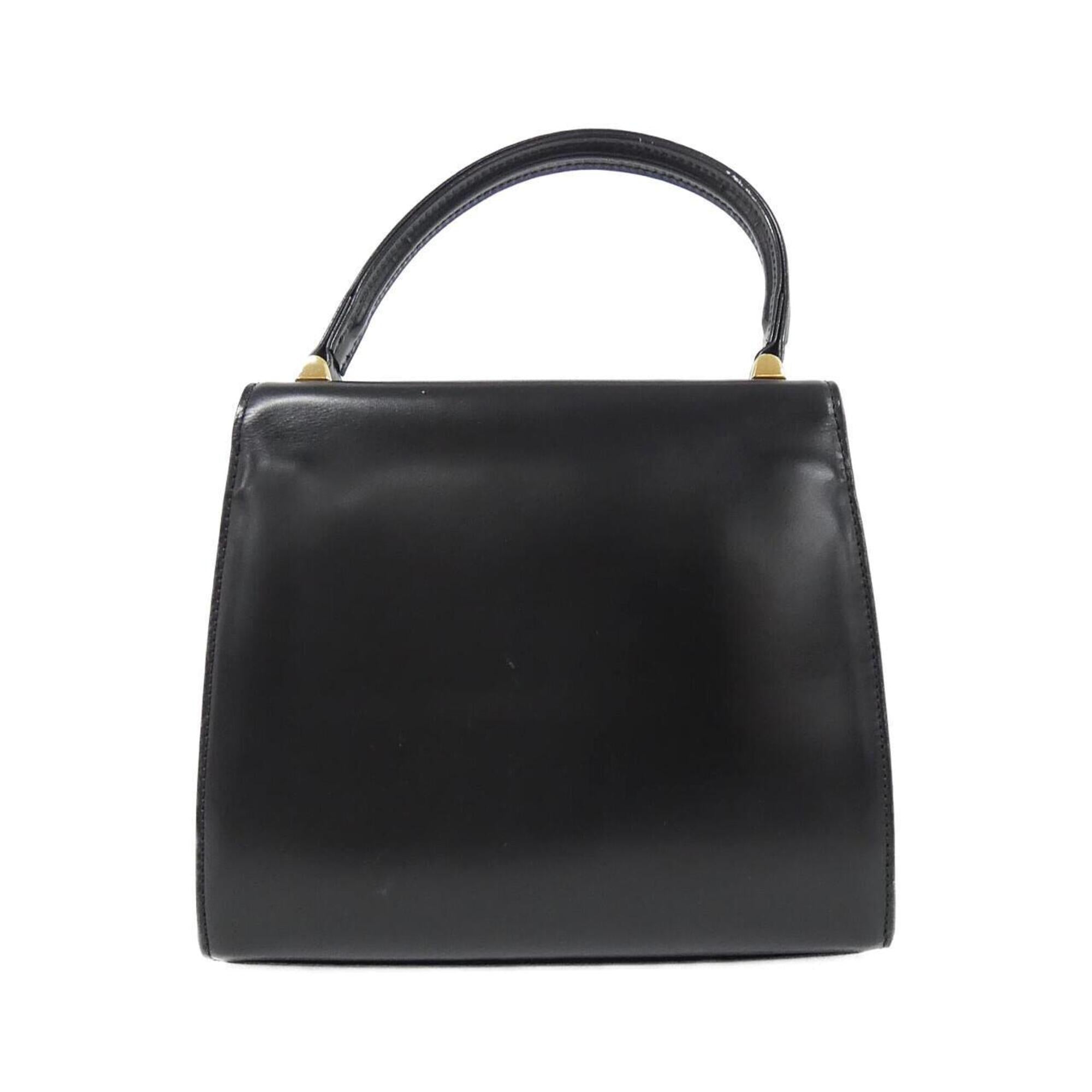 Louis Vuitton Black Leather Handbag (Pre-Owned)