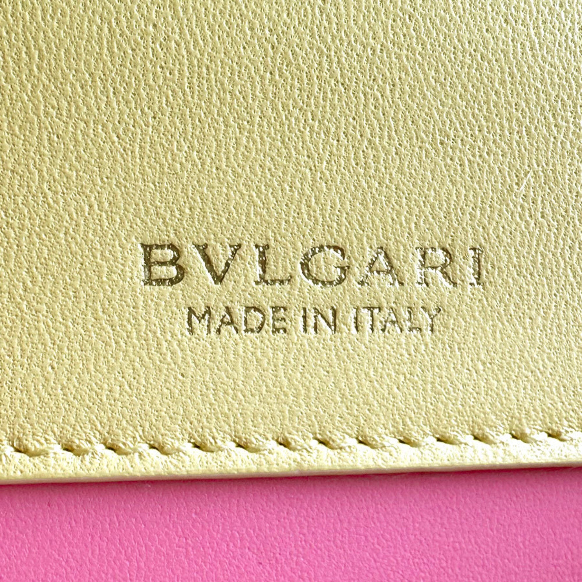Bvlgari Yellow Leather Shoulder Bag (Pre-Owned)