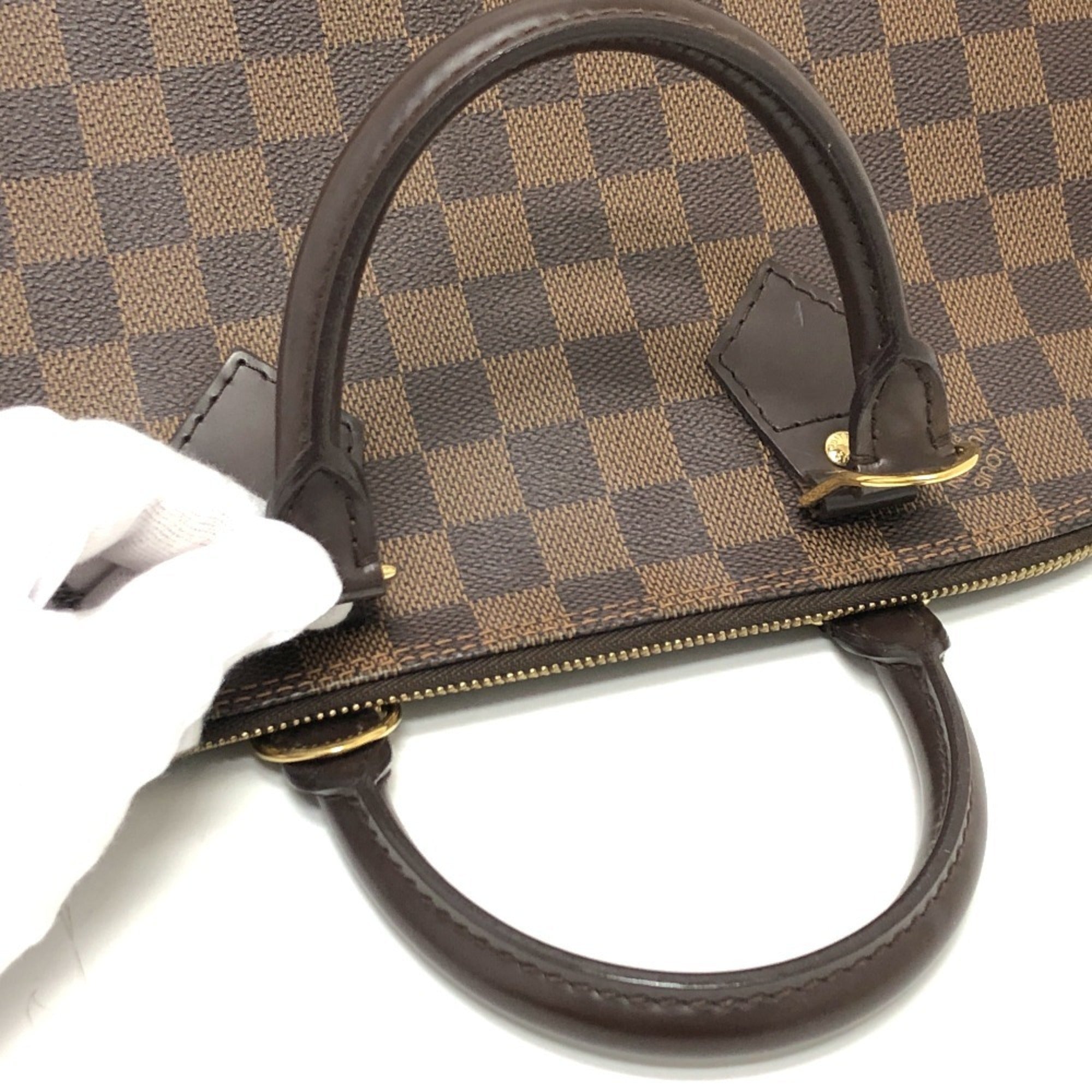 Louis Vuitton Brown Damier Canvas Handbag Tote Bag (Pre-Owned)